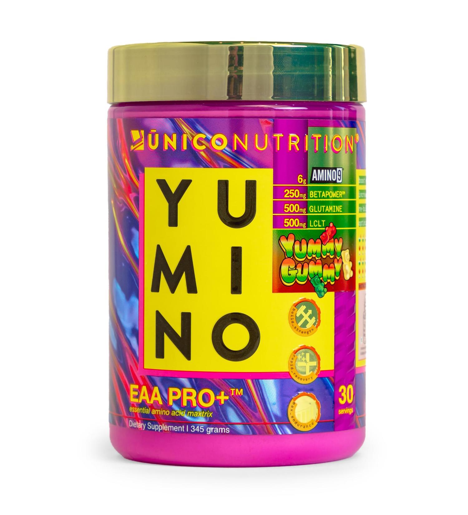 Unico Gummy Bear EAA Amino Acids & Electrolyte Powder | Post Workout Recovery Hydration Low Carb | 30 Servings - Buy Online on GoSupps.com