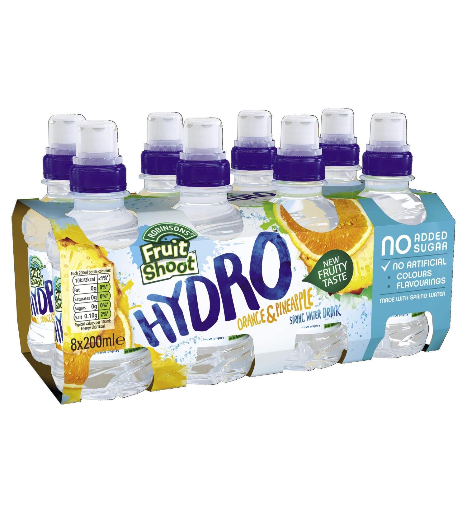 Robinsons Fruit Shoot Hydro Orange & Pineapple 8 x 200ml