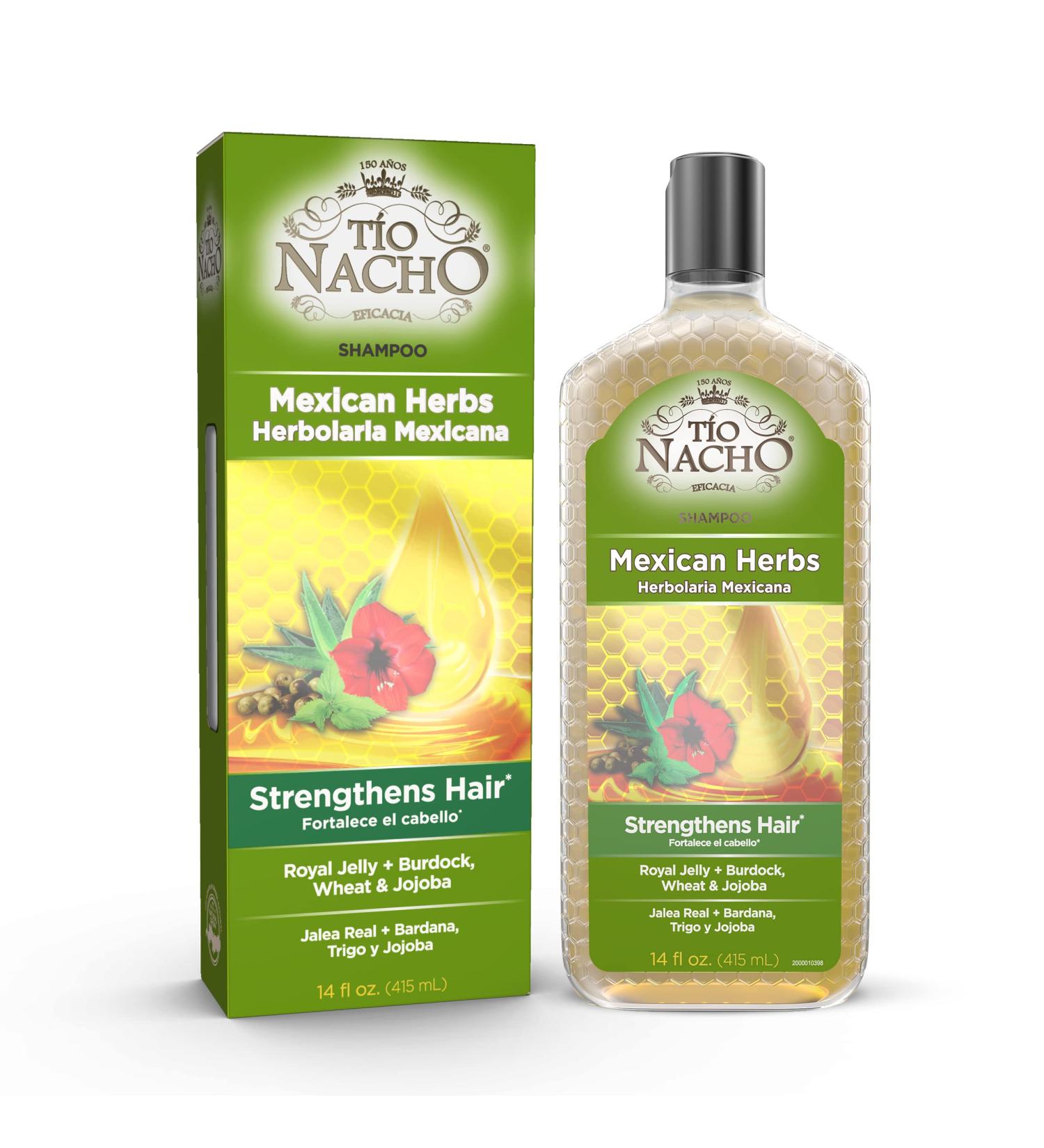 Tio Nacho Mexican Herbs Shampoo 14 Oz (GEN2816A) - Natural Herbal Formula for Hair Care - Buy Online on GoSupps.com