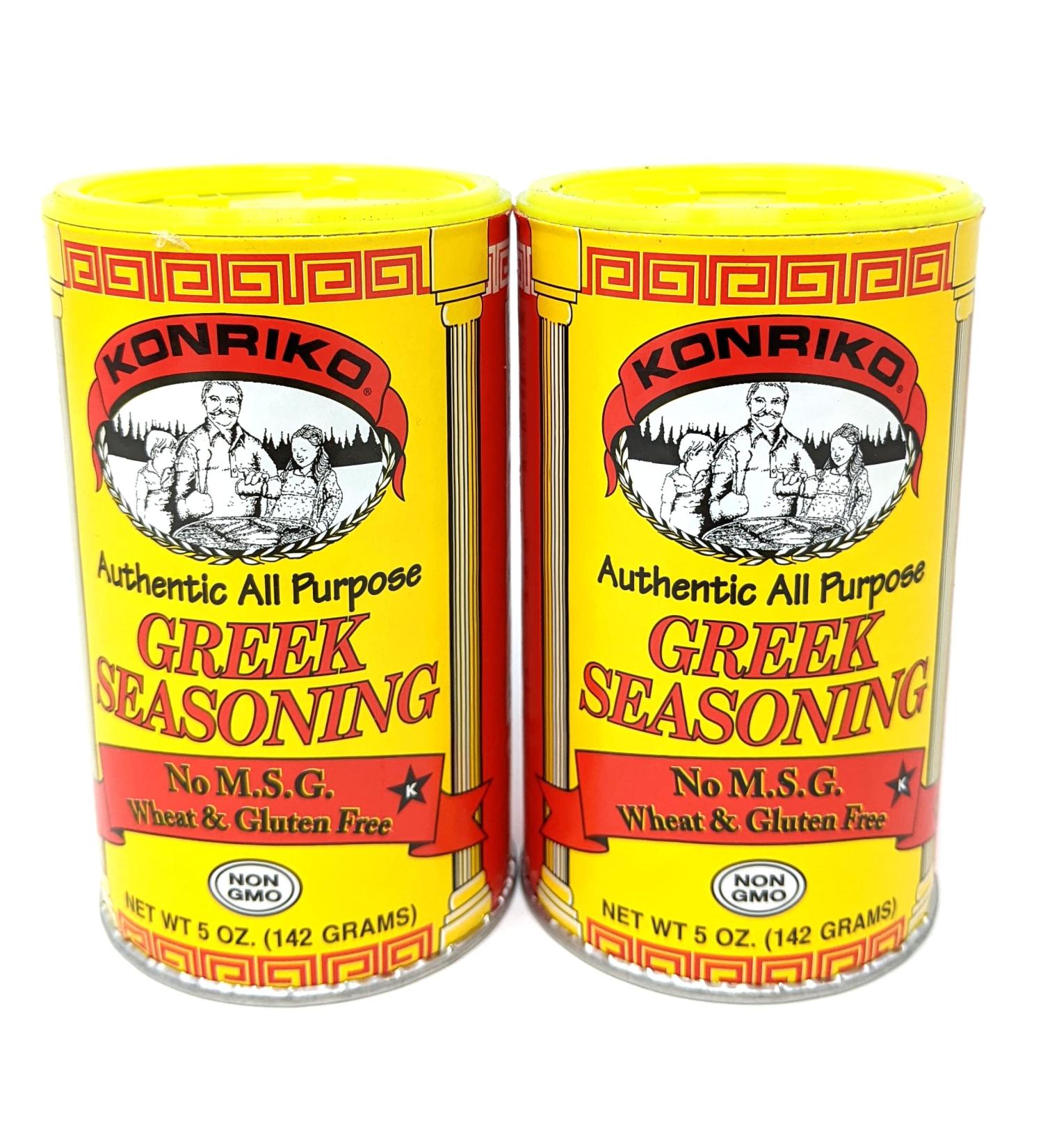 Konriko - Greek Authentic Seasoning 5 oz (Pack of 2) - Wheat Free - Gluten Free - No MSG