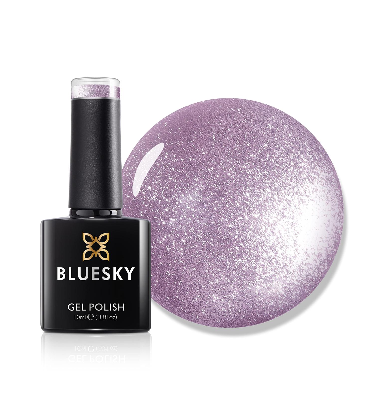 Bluesky 5D Cat Eye Gel Nail Polish - Magnetic Queen Mary SW06 Purple Glitter 10ml | Long-Lasting & Easy Application - Buy Online on GoSupps.com