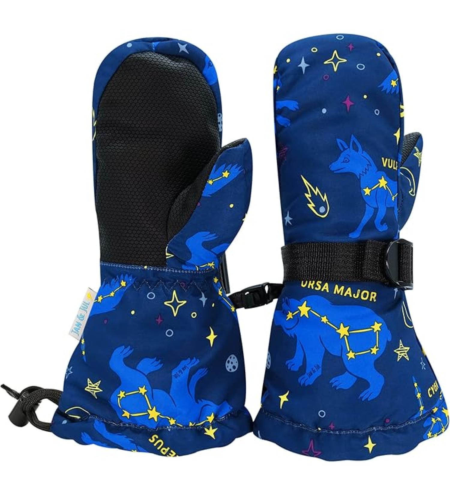 JAN & JUL Mittens for Baby Toddler Kids, Waterproof Winter Gloves for Boys 2-4 YEARS - Buy Online on GoSupps.com