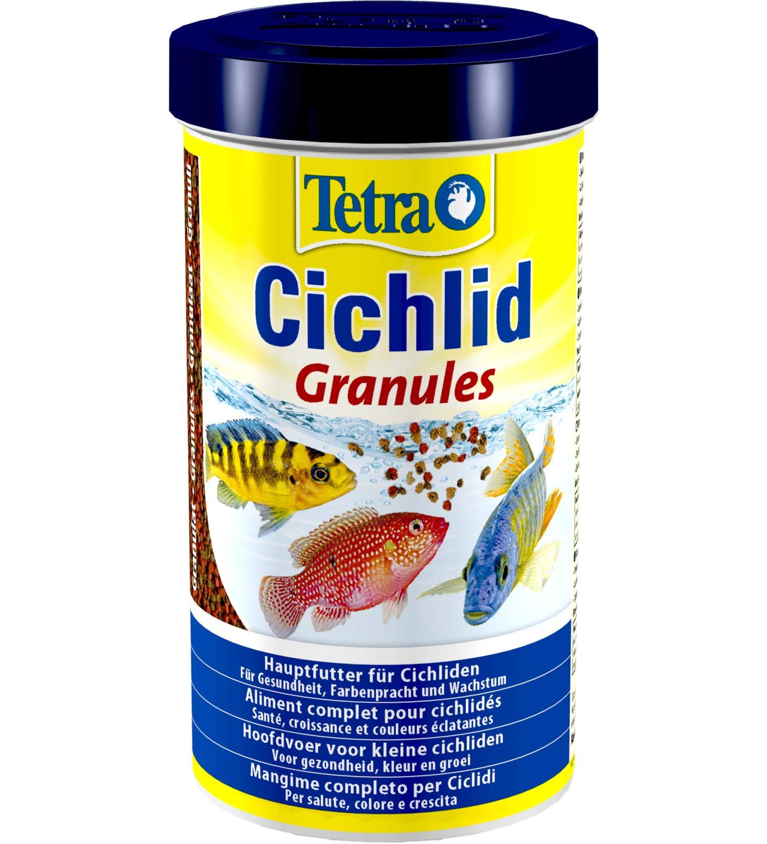 Tetra Cichlid Granules - Premium Food for Medium-Sized Cichlids (500 ml) - International Shipping Available - Buy Online on GoSupps.com