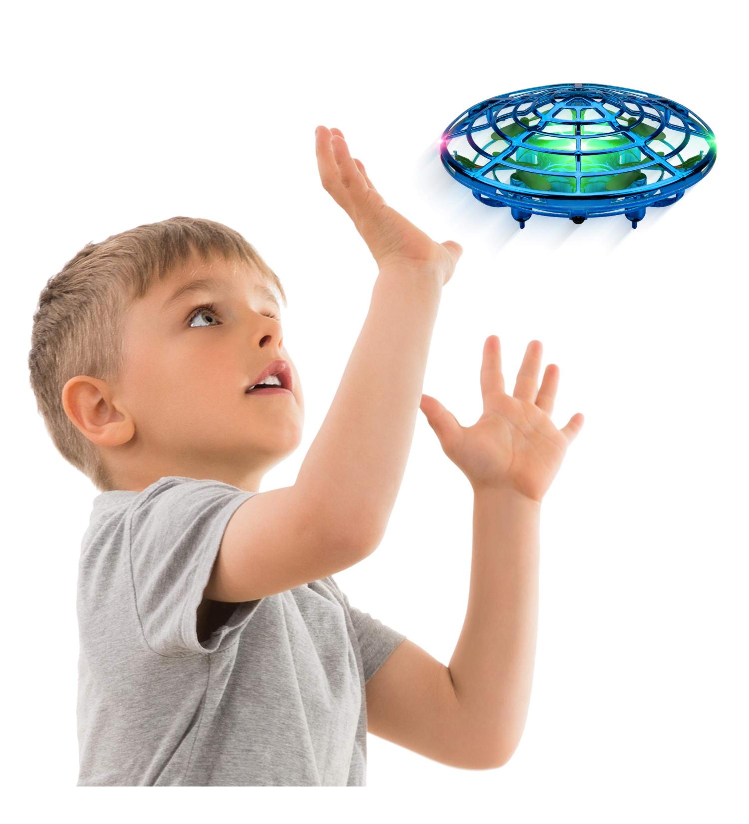 Force1 Scoot Hand Operated Drone - Hands Free Motion Sensor Mini UFO Toy for Kids and Adults - Easy Indoor Flying Ball Drone for Boys and Girls (Blue) - Buy Online on GoSupps.com