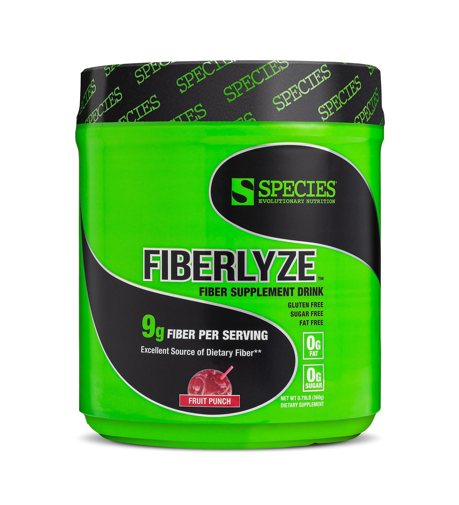 Species Nutrition Fiberlyze Fiber Supplement  Psyllium Based Soluble & Insoluble Fiber Powder for Healthy Colon  Digestive Functions (Fruit Punch  30 Servings) - Buy Online on GoSupps.com