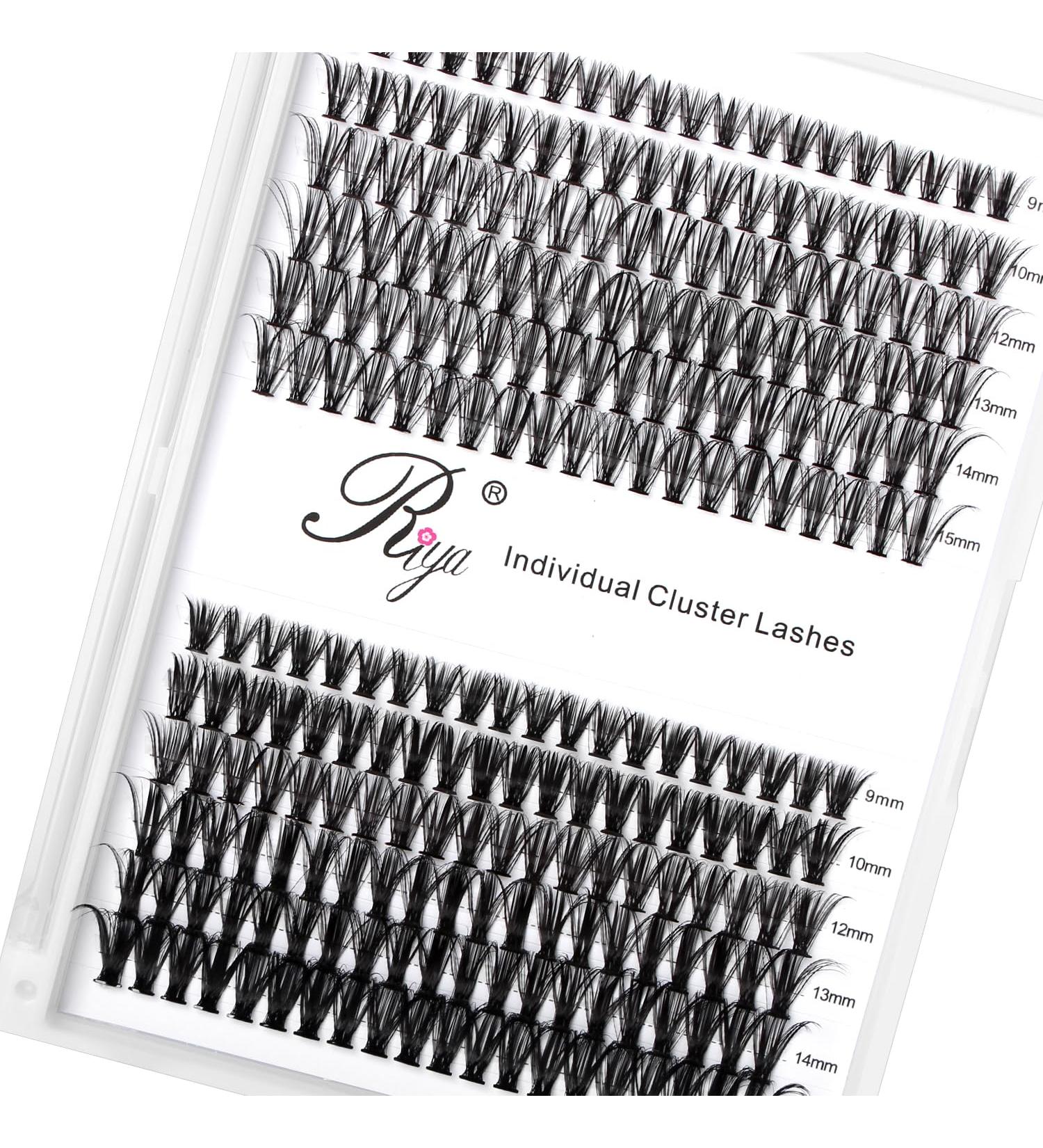 Riya Lash Clusters DIY Eyelash Extensions | 240 Clusters, 30D Curl, Wispy Volume | Individual Eyelash Extensions for At-Home Use - Buy Online on GoSupps.com