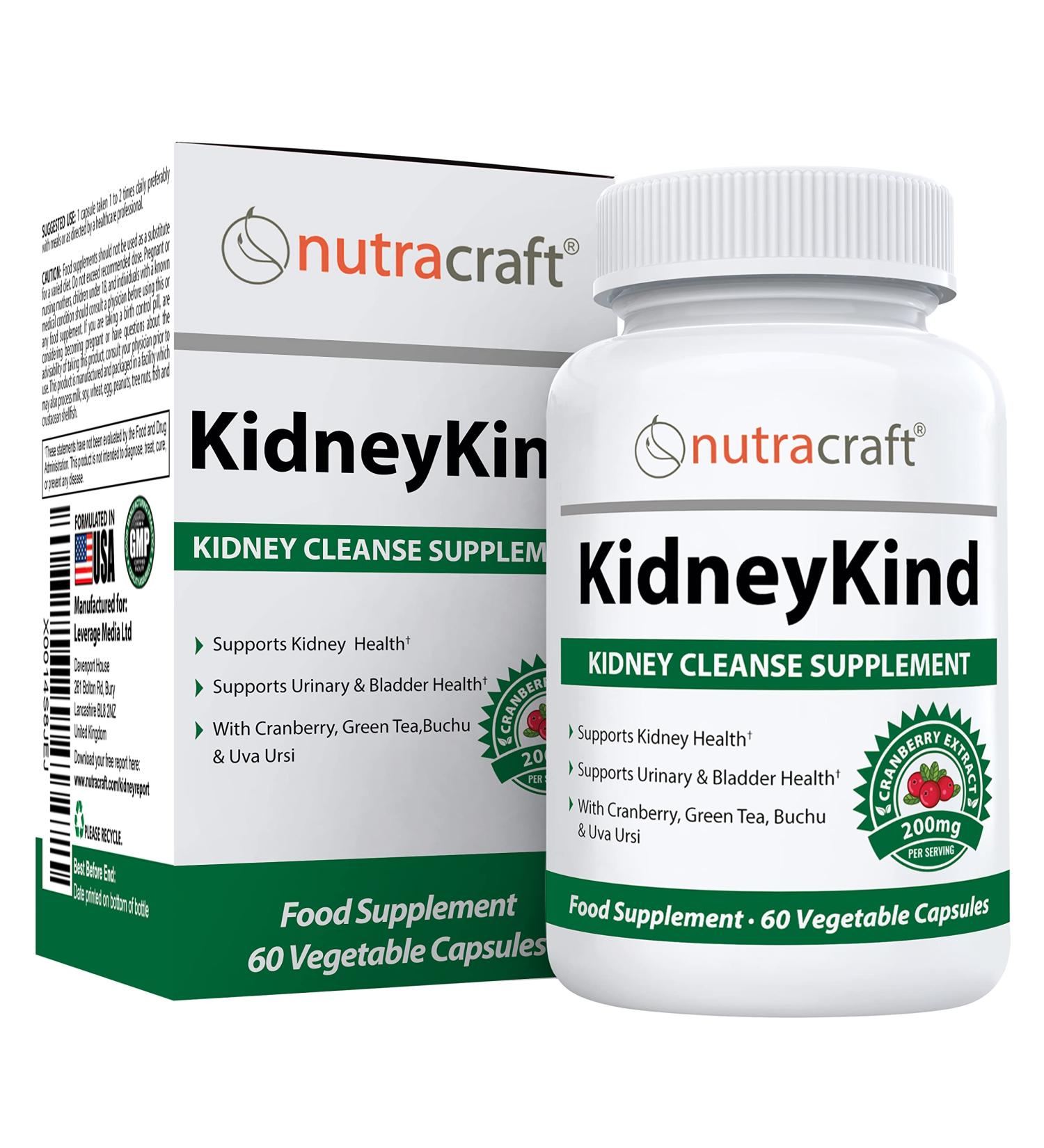 KidneyKind #1 Kidney Support & Detox Supplement | Natural Cleanse for Bladder Health | 60 Capsules - Buy Online on GoSupps.com