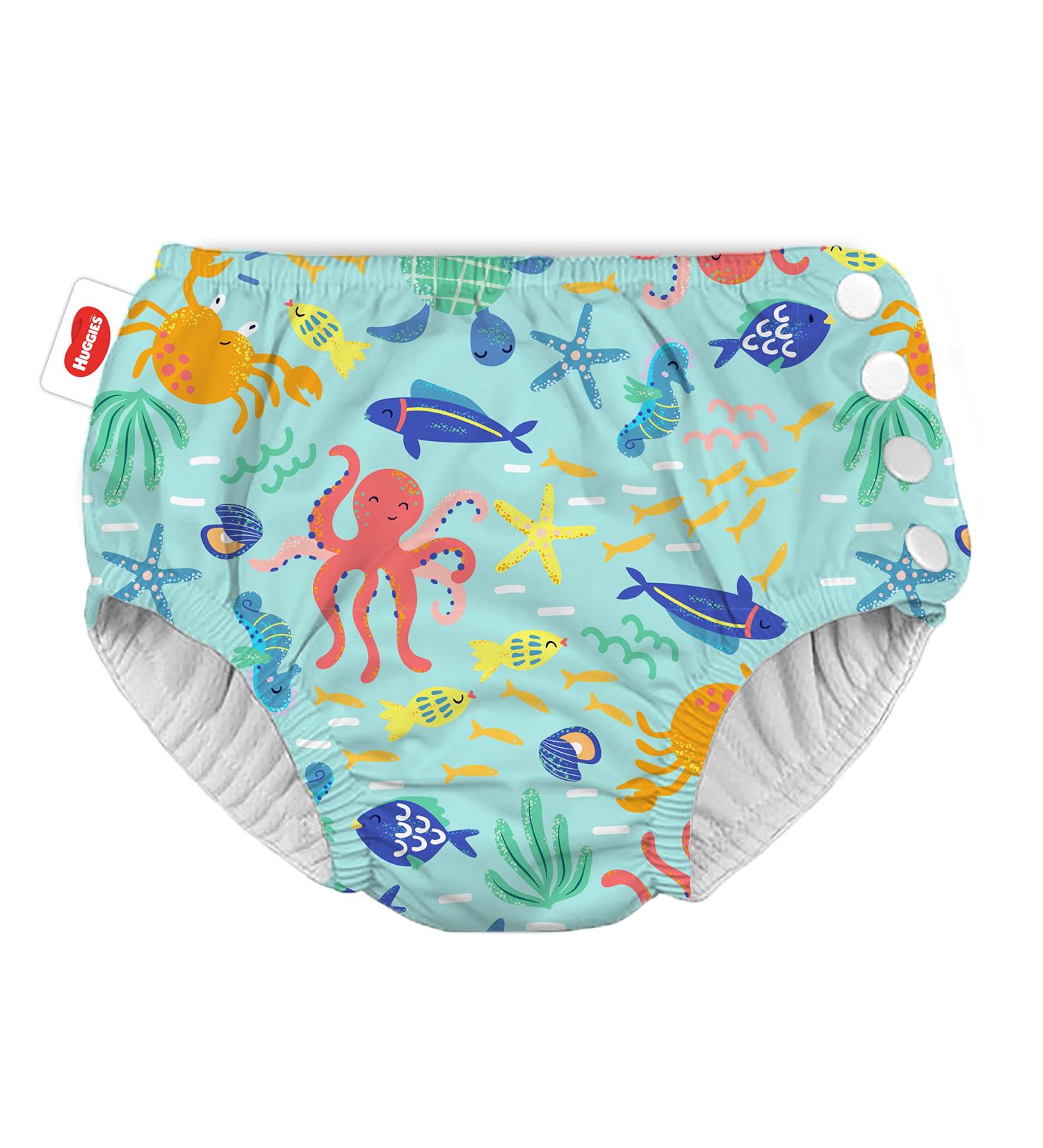 Huggies Little Swimmers Reusable Swim Diapers Size 5-6 | Swim Diapers for Babies 13+ kg | International Shipping Offered - Buy Online on GoSupps.com