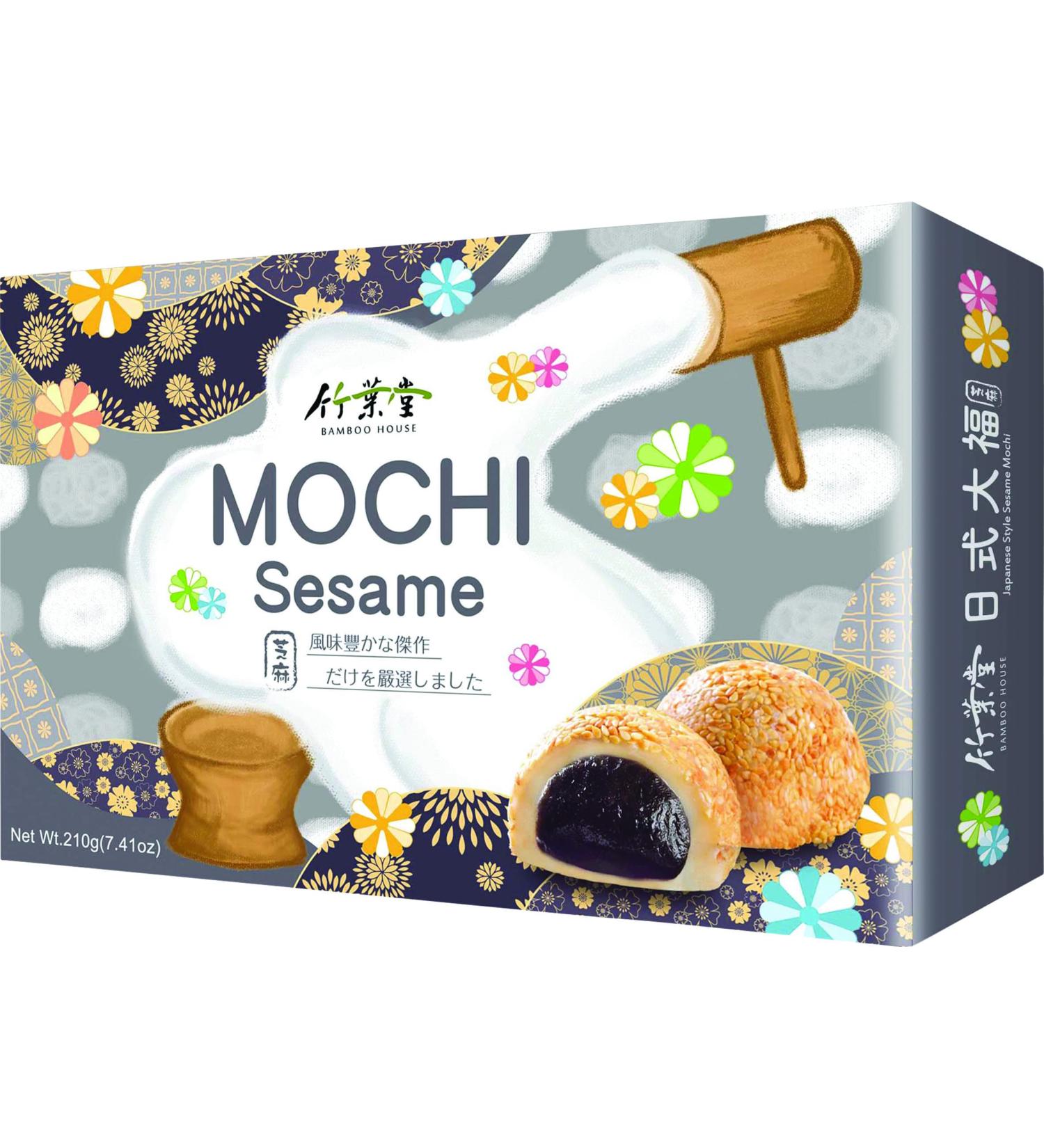 yoaxia - 210g Sesame Mochi | Sesame | Sticky rice cake with sesame | Japanese Style