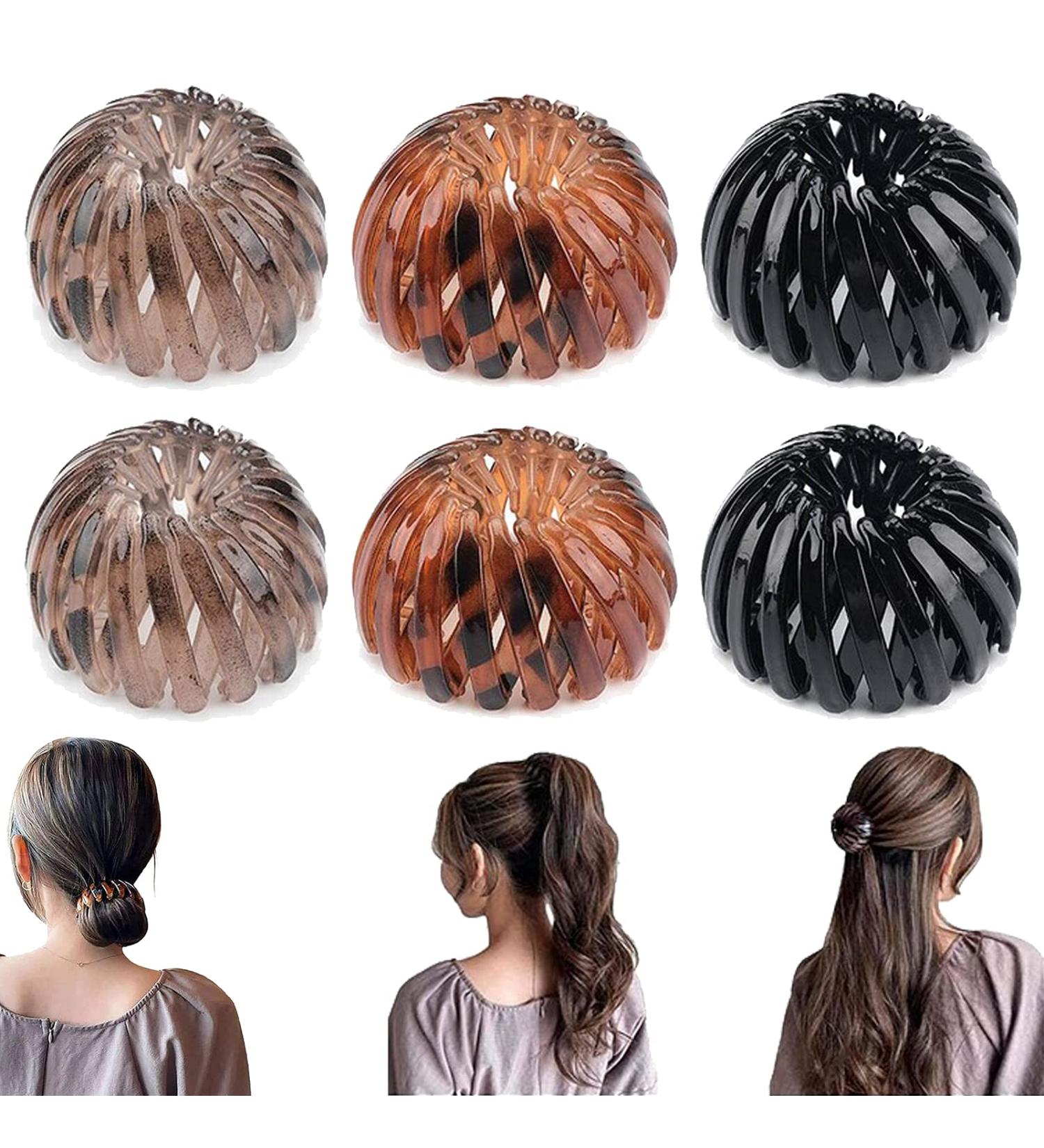 6 Vintage Bird Nest Ponytail Hair Clips - Stylish Women's Hair Grippers & Accessories - Buy Online on GoSupps.com