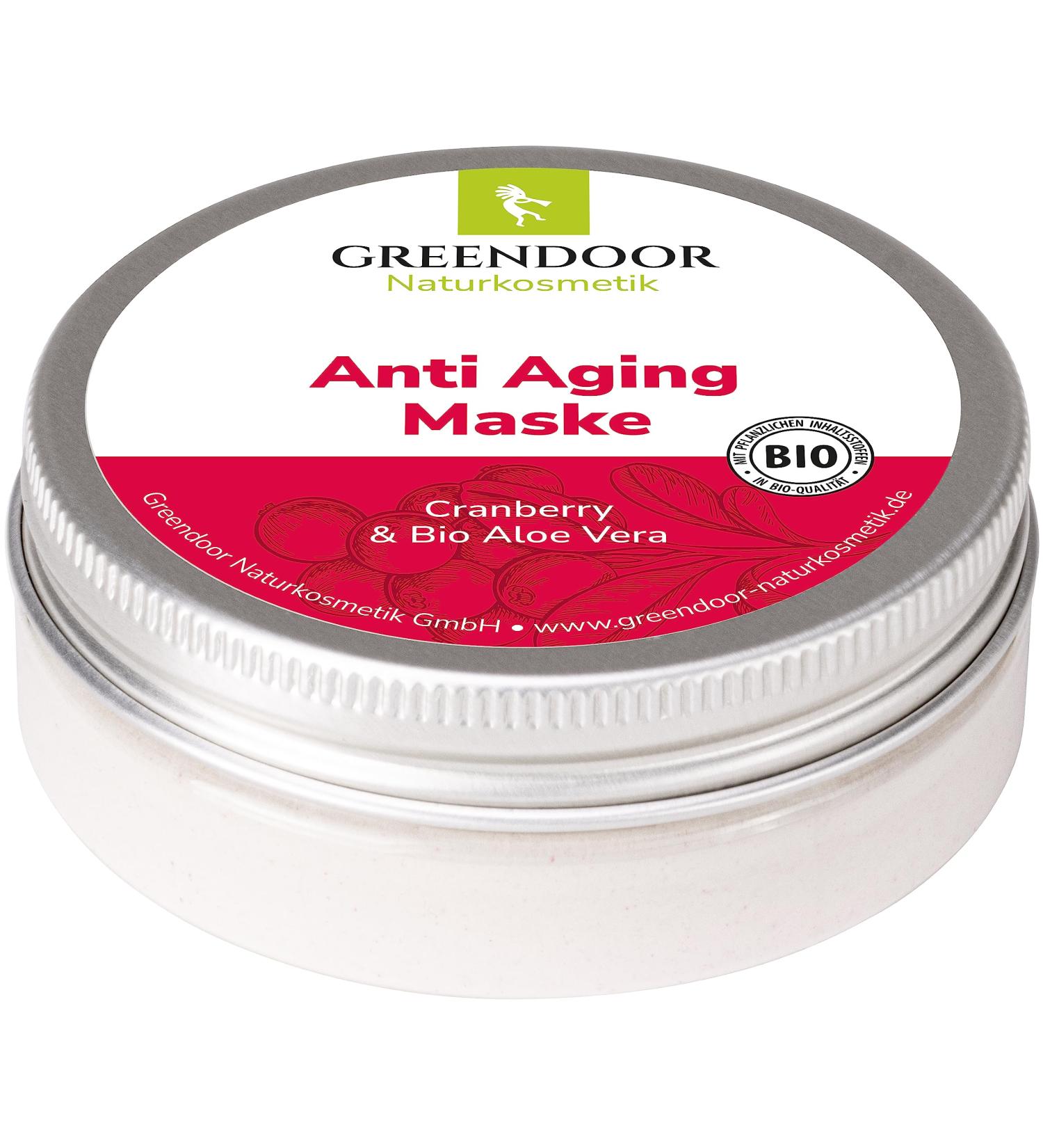 Greenendoor Anti-Aging Mask with Aloe Vera & Cranberry - 35g Concentrated Powder - Cruelty-Free Natural Facial Mask - Buy Online on GoSupps.com