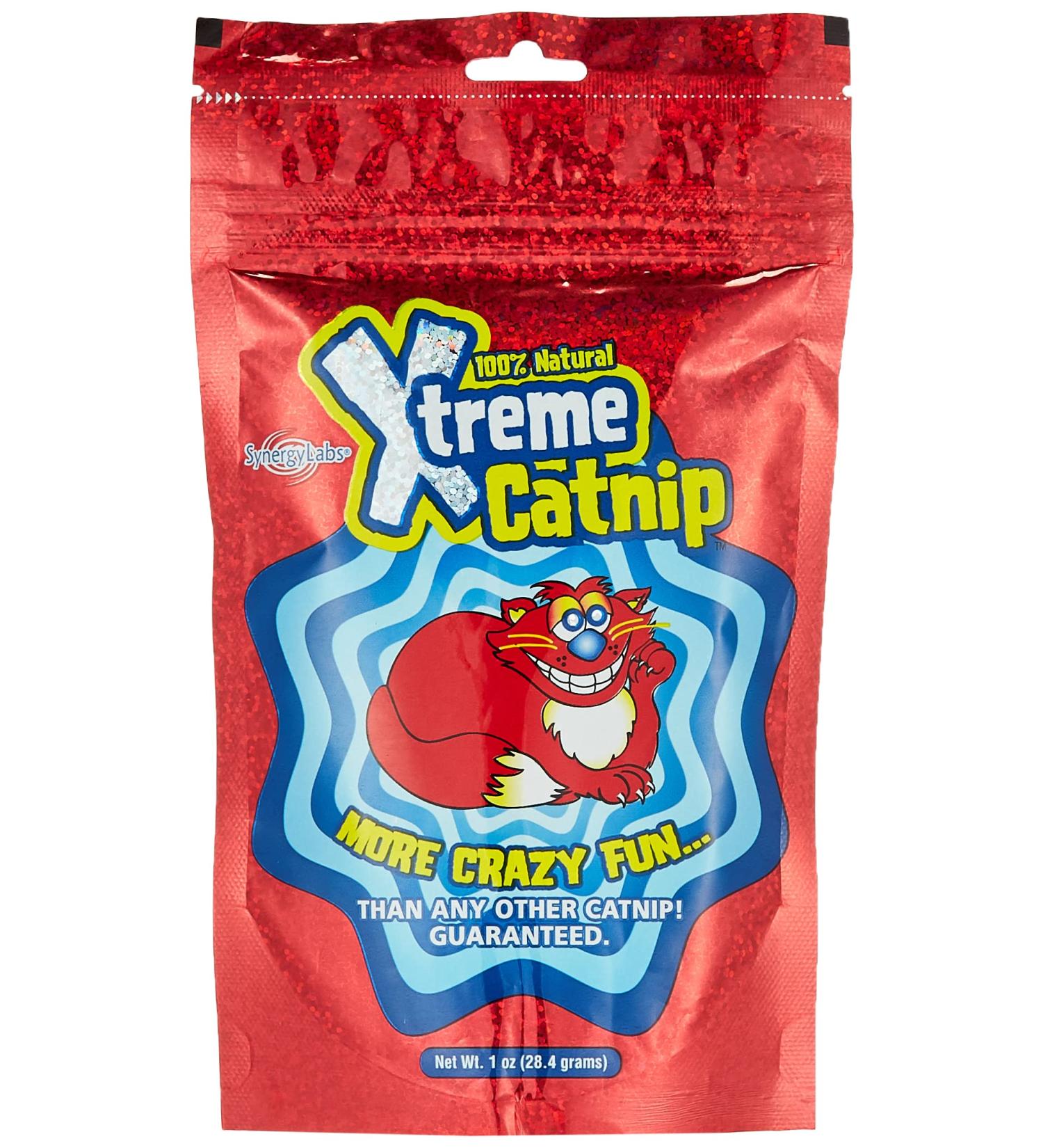 Xtreme Catnip Leaf 1 oz. - 100% Natural, Organically Grown, Super Concentrated Catnip Leaves - Non-Addictive Fun Cat Treat for Toys, Scratching Posts, and More - Buy Online on GoSupps.com
