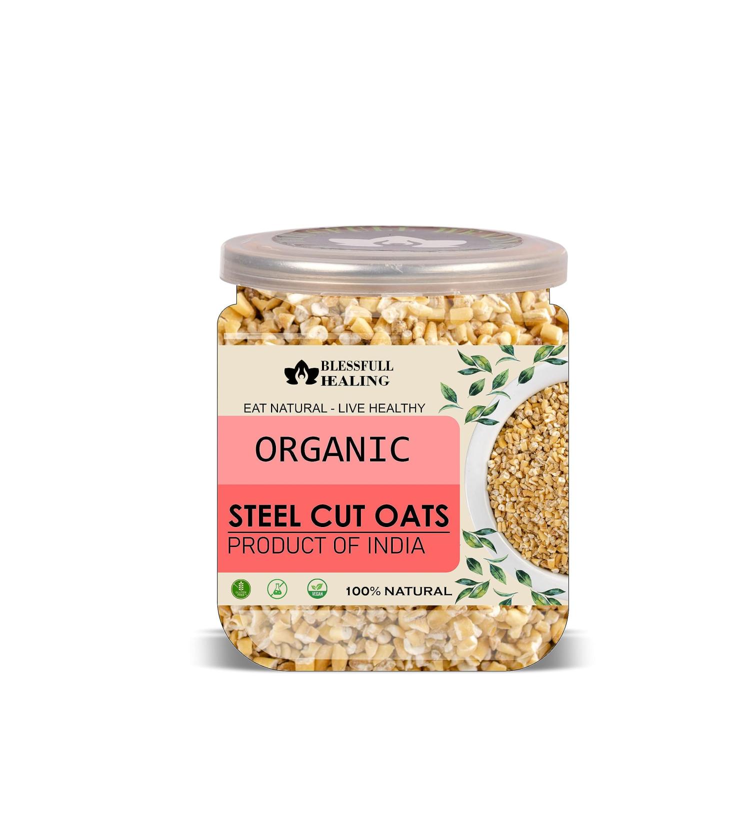 Blessfull Healing Organice Steel Cut Oats 2 lb (907 Gram) - Buy Online on GoSupps.com