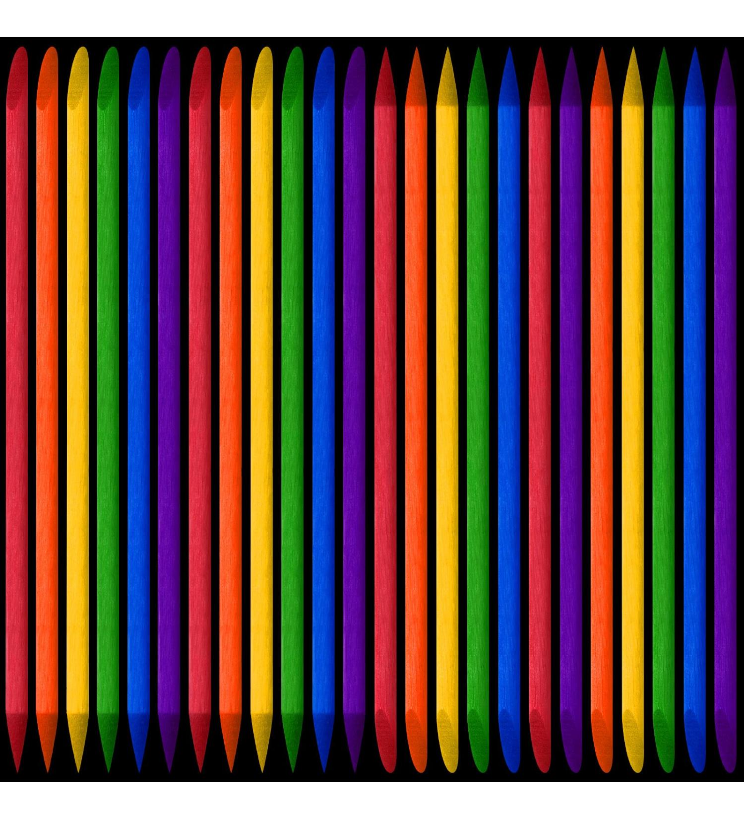 150 Colorful Heavy Duty Wood Stylus Tools for DIY Scratch Craft Art - 4.7 Inch Length - Buy Online on GoSupps.com