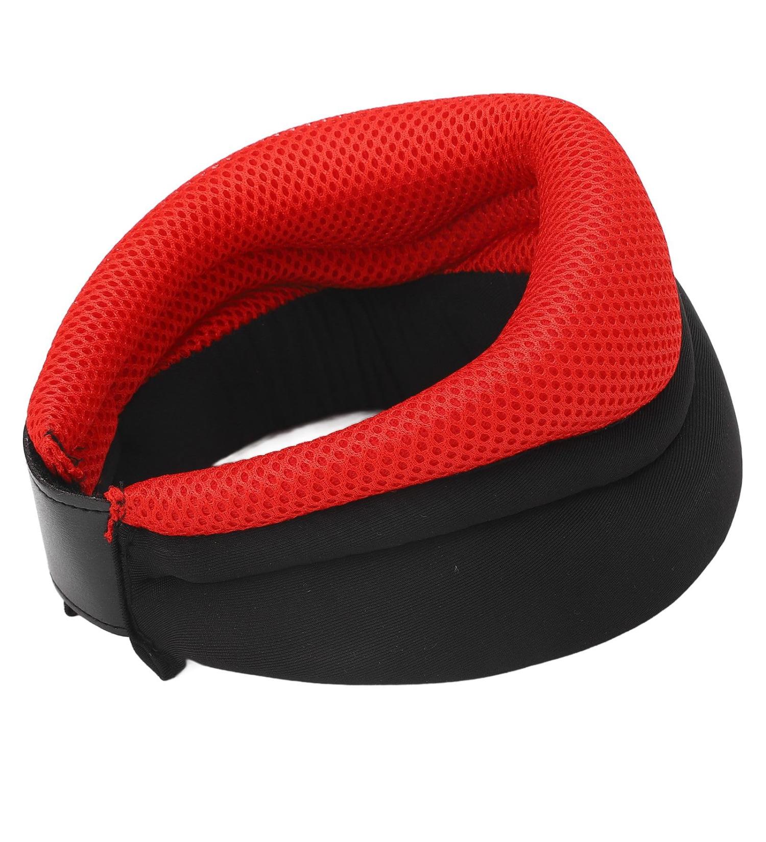 Neck Support Brace - Breathable Sponge High Elasticity Cervical Collar for Forward Head Posture - Red | Ideal for Office & Study - Buy Online on GoSupps.com