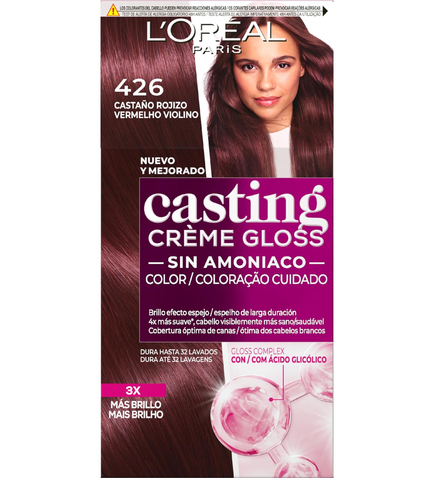 LOreal Paris Casting Creme Gloss Ba o De Color 426 Casta o Rojizo 1 unit (Lot de 1) - Buy Online on GoSupps.com