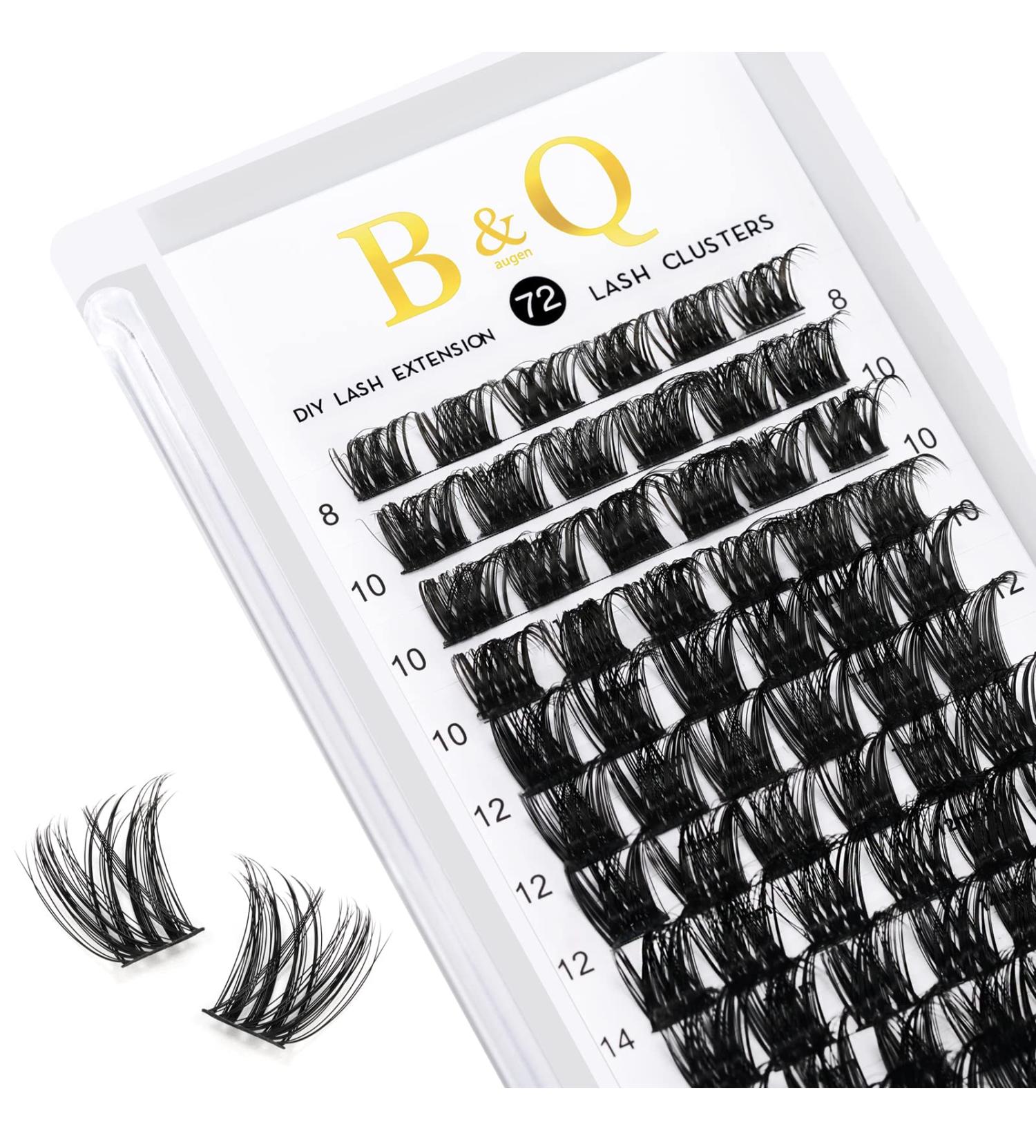 Buy BQ Lash Single Eyelash Clusters - DIY Colored Eyelash Extensions at Home | B19 B02 B09 - 72 Individual Lashes - Buy Online on GoSupps.com