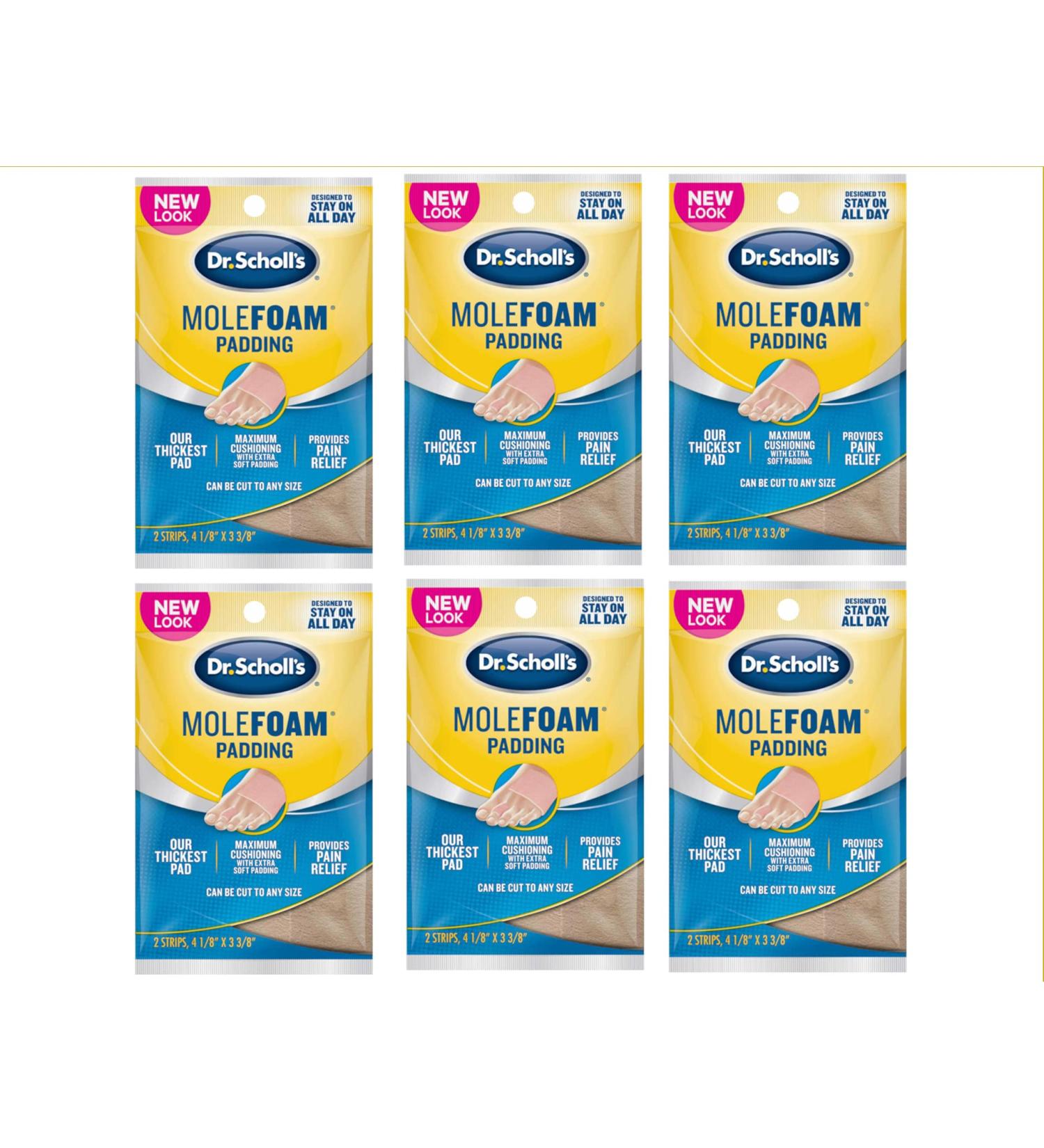 Dr. Scholl's Molefoam Padding 2 each - Pack of 6 - Varied Packaging - Buy Online on GoSupps.com