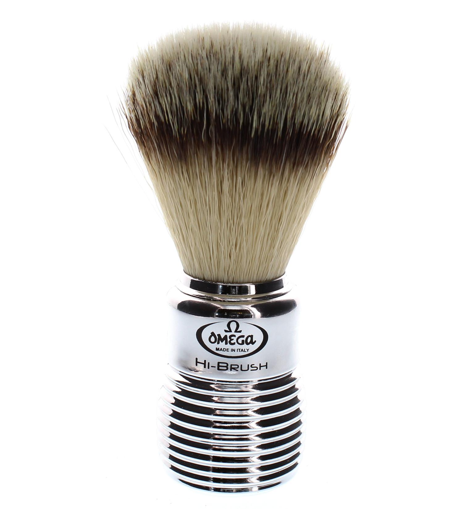 Omega 0146113 HI-BRUSH Synthetic Shaving Brush