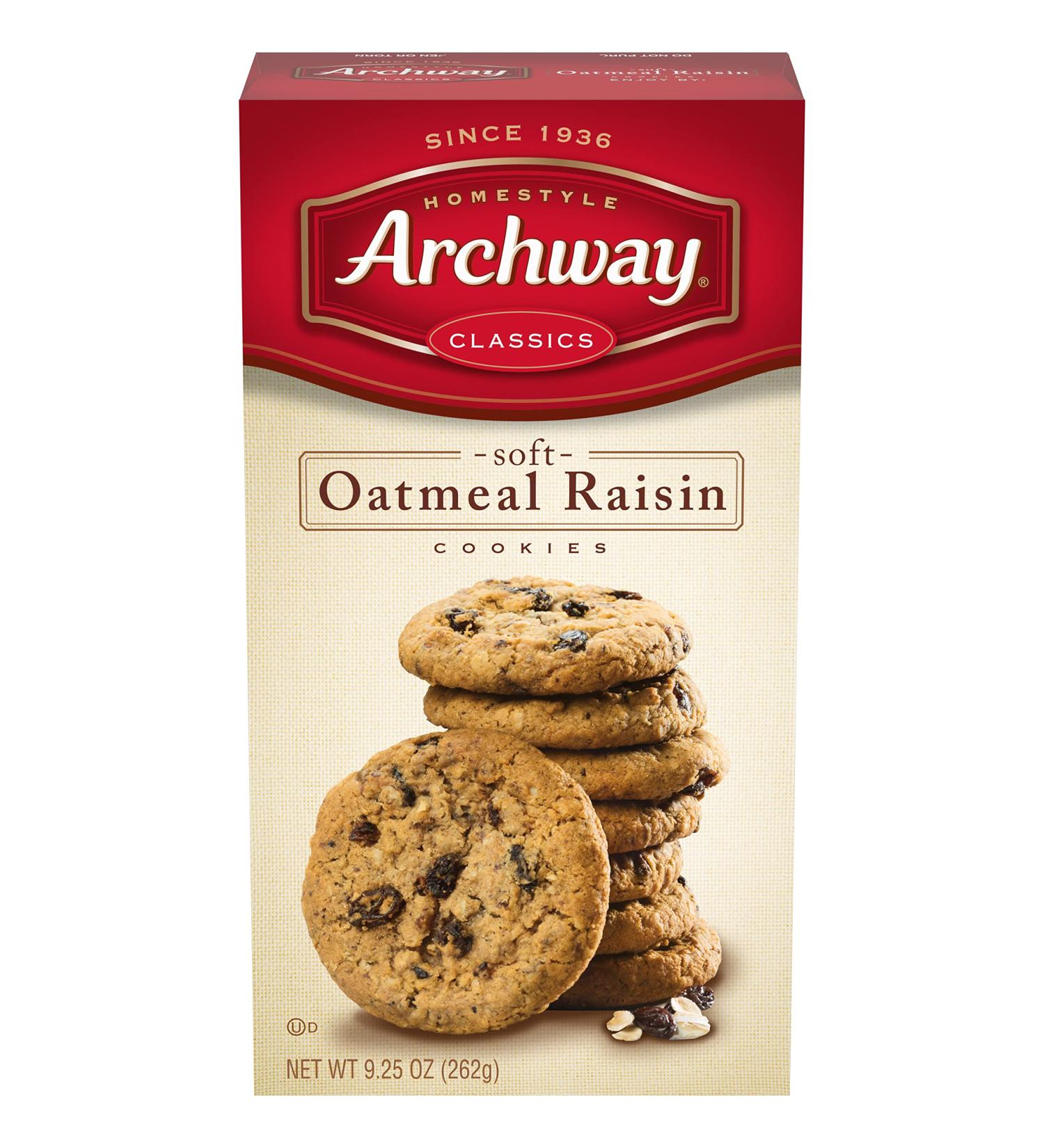 Archway Cookies Soft Oatmeal Raisin 9.25 oz - Pack of 9 | Delicious Snack Treats - Buy Online on GoSupps.com