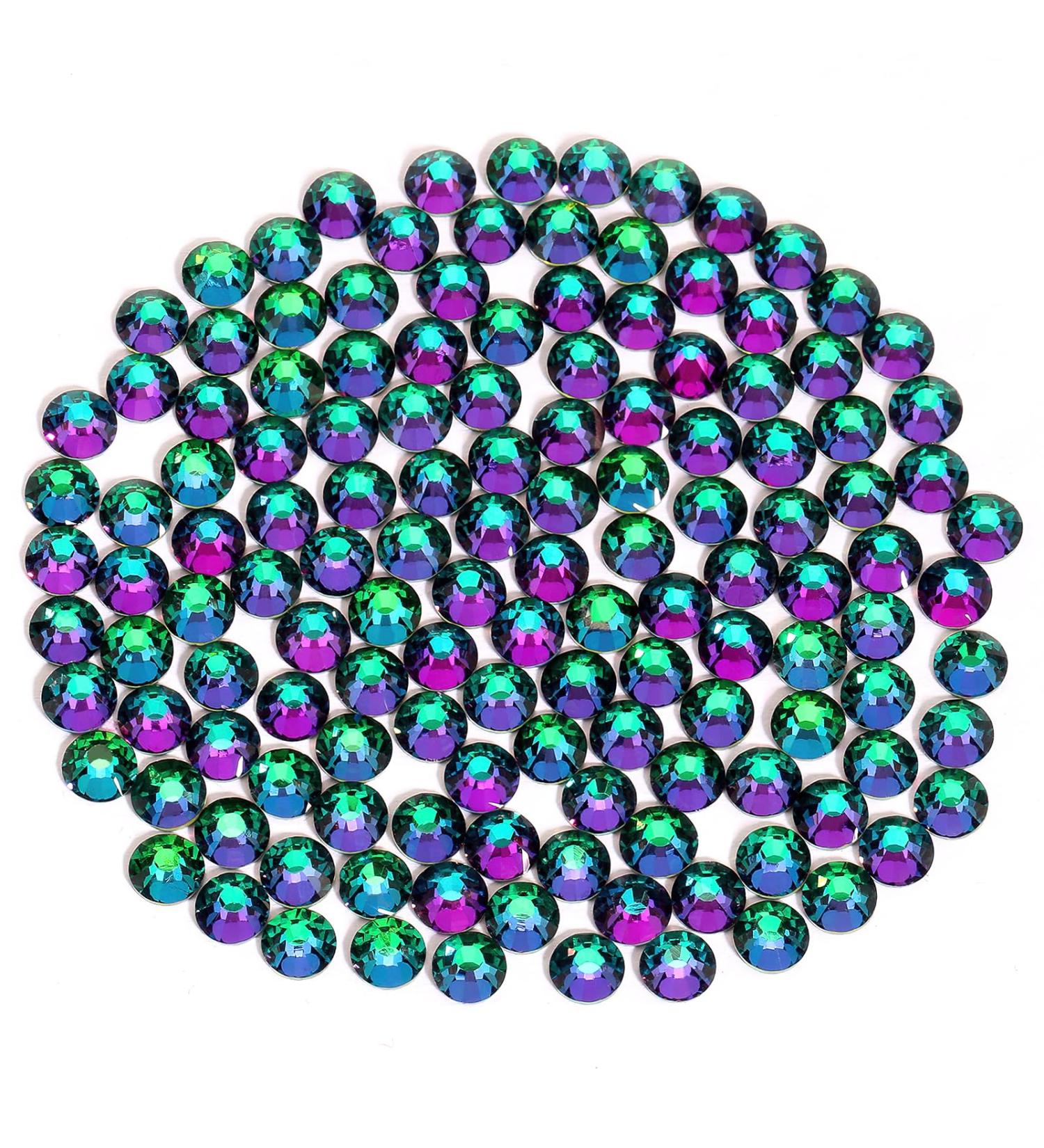 Yhmq 1440pcs Rhinestones & Nail Crystals - Green Volcano SS12 (2.8mm & 3.0mm) for Stunning Nail Art - Buy Online on GoSupps.com