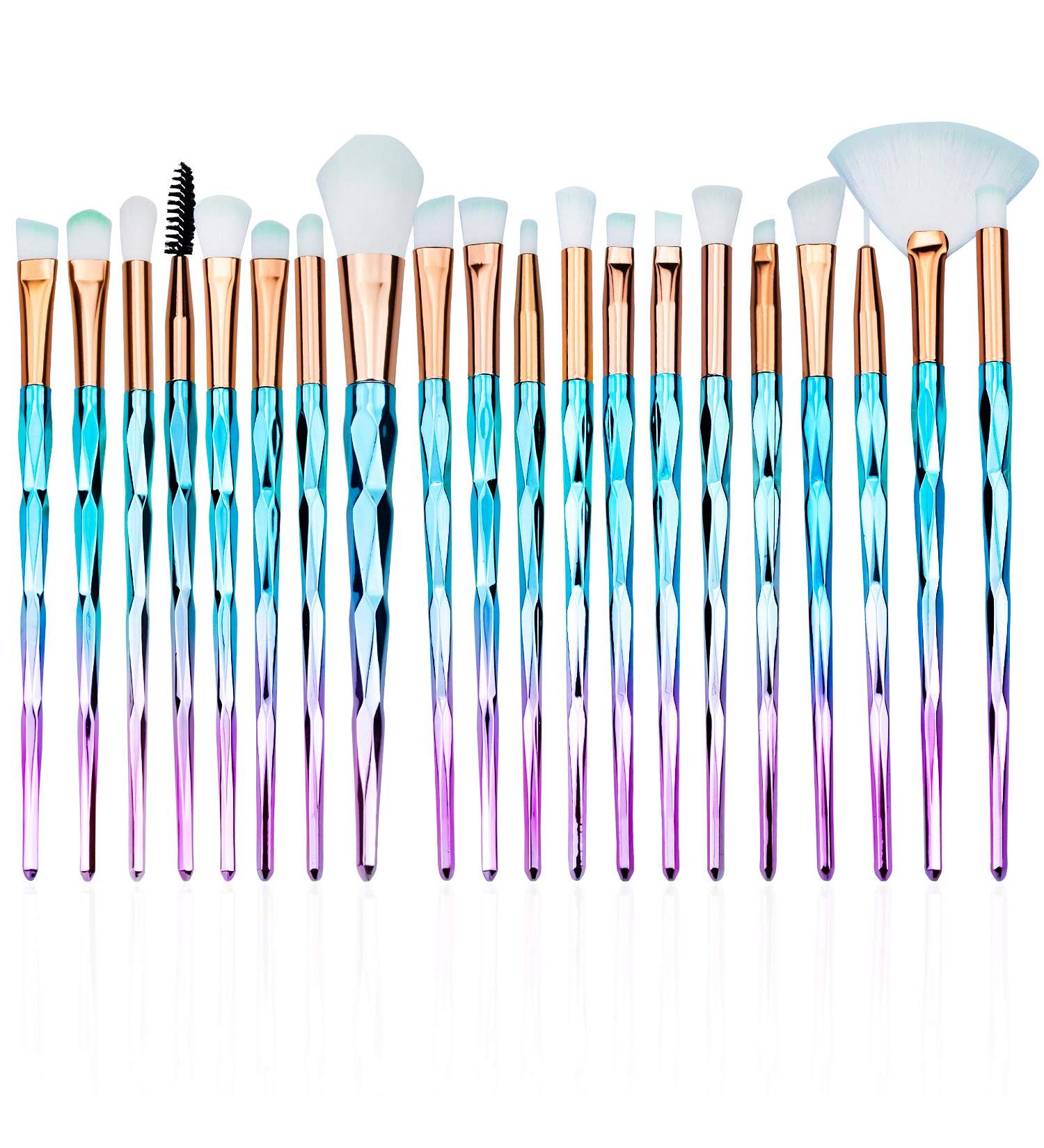 20-Piece Professional Makeup Brush Set for Eyes Face & Lips - Perfect for Eyeshadow Foundation & Eyeliner - International Shipping Available - Buy Online on GoSupps.com