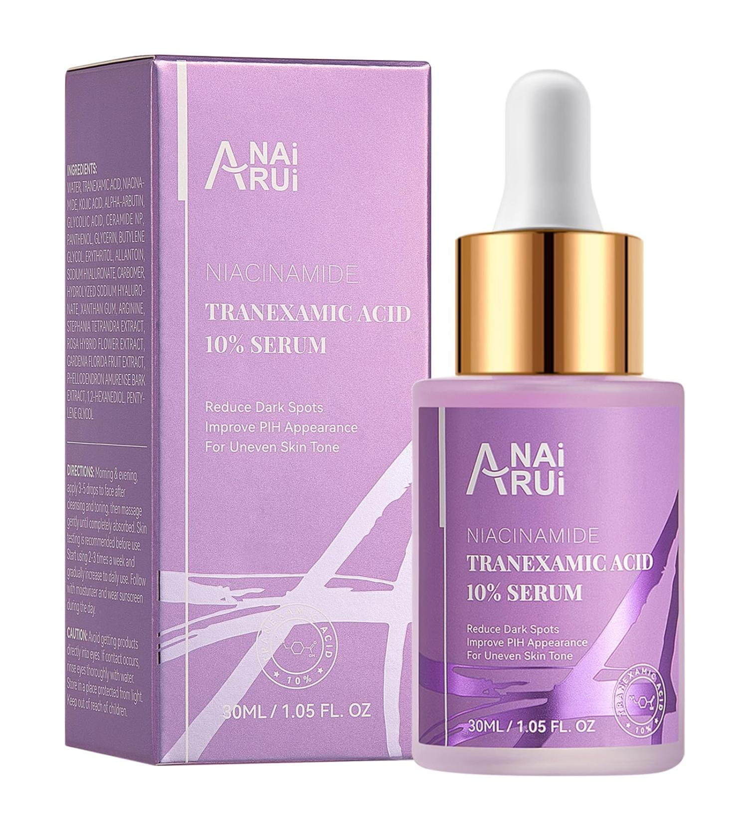 ANAiRUi 10 tranexamic acid serum with tranexamic acid and hyaluronic acid niacinamide aimed at hyperpigmentation even skin tone 30 ml - Buy Online on GoSupps.com