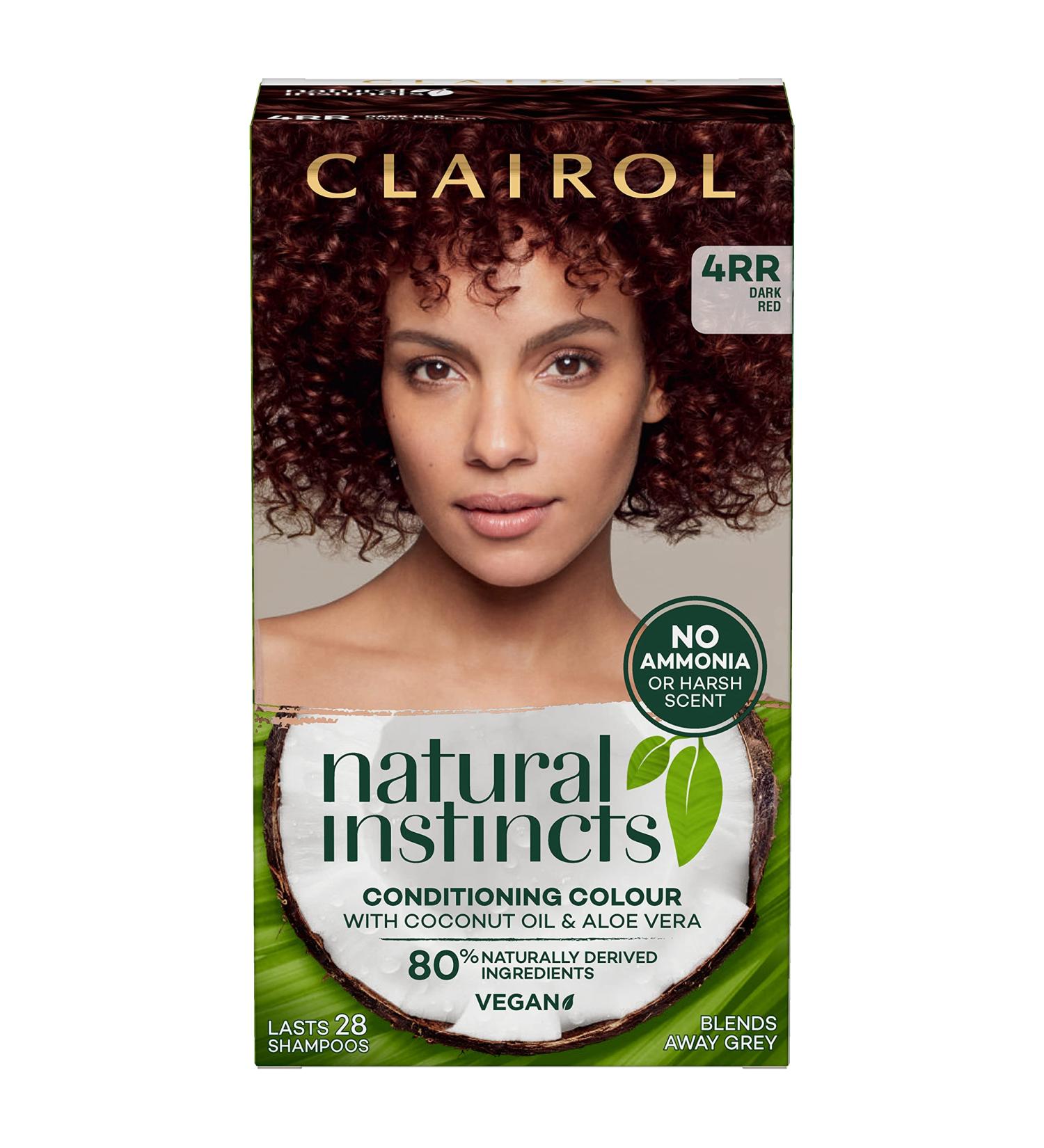 Clairol Natural Instincts Semi-Permanent No Ammonia Hair Dye 4RR Dark Red - 1 Count - Buy Online on GoSupps.com