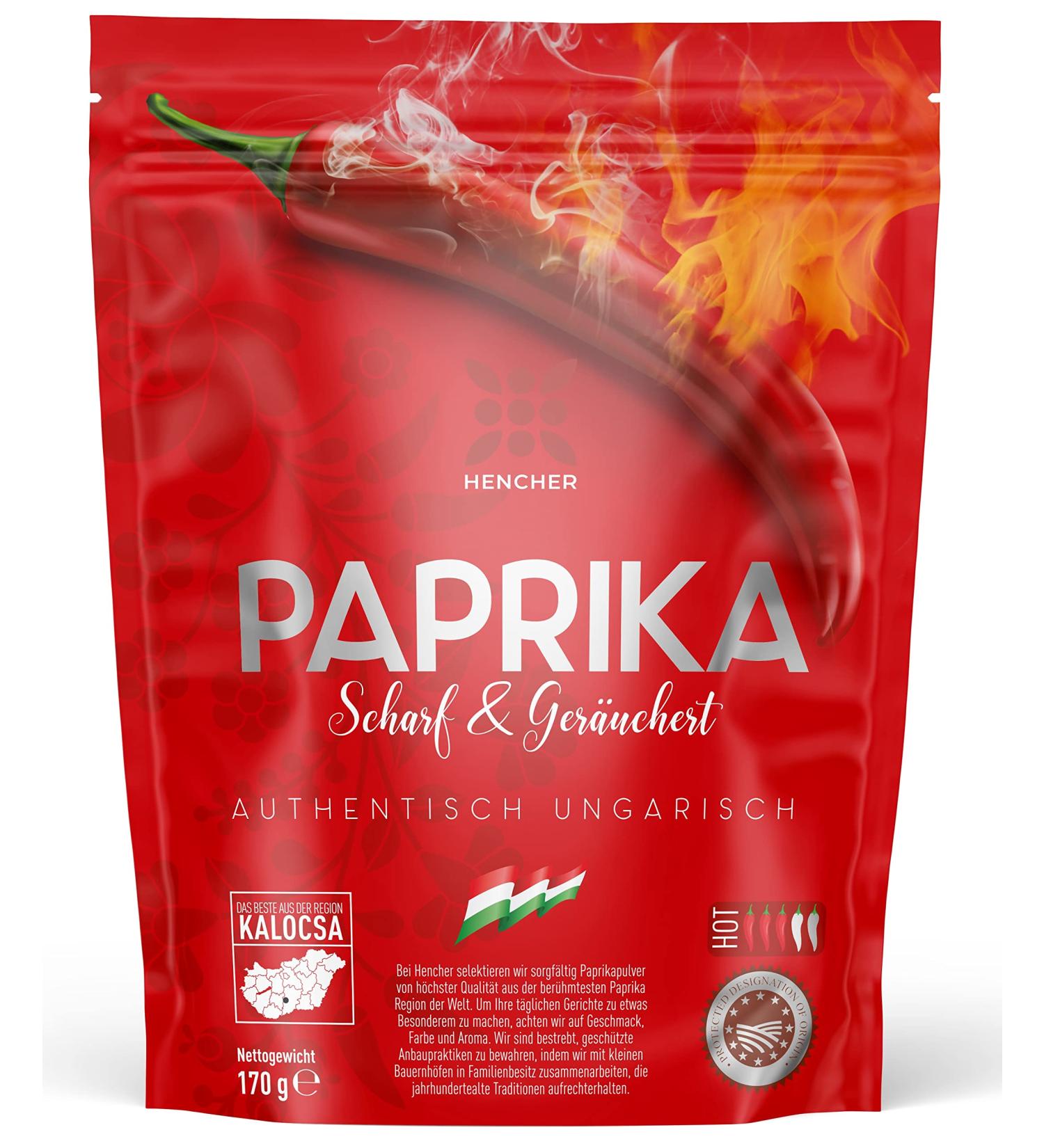 Buy Smoked Paprika Rose 170g - Authentic Hungarian Spice from Kalocsa - Sharp & Smoky Flavor in Aroma Packaging - Buy Online on GoSupps.com