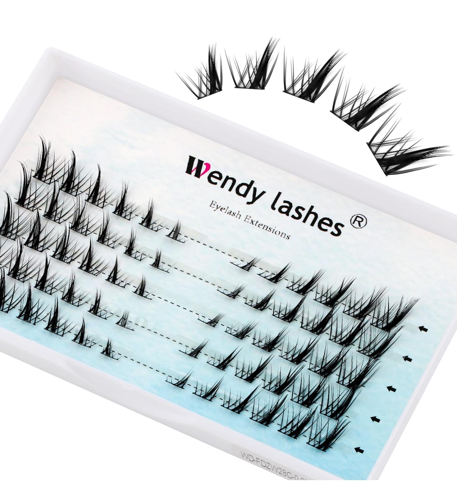 Mix Length Cluster Lashes 0.07mm D Curl | Soft & Wispy DIY Lash Extensions | HuXi Lashes-ZW28C - Buy Online on GoSupps.com