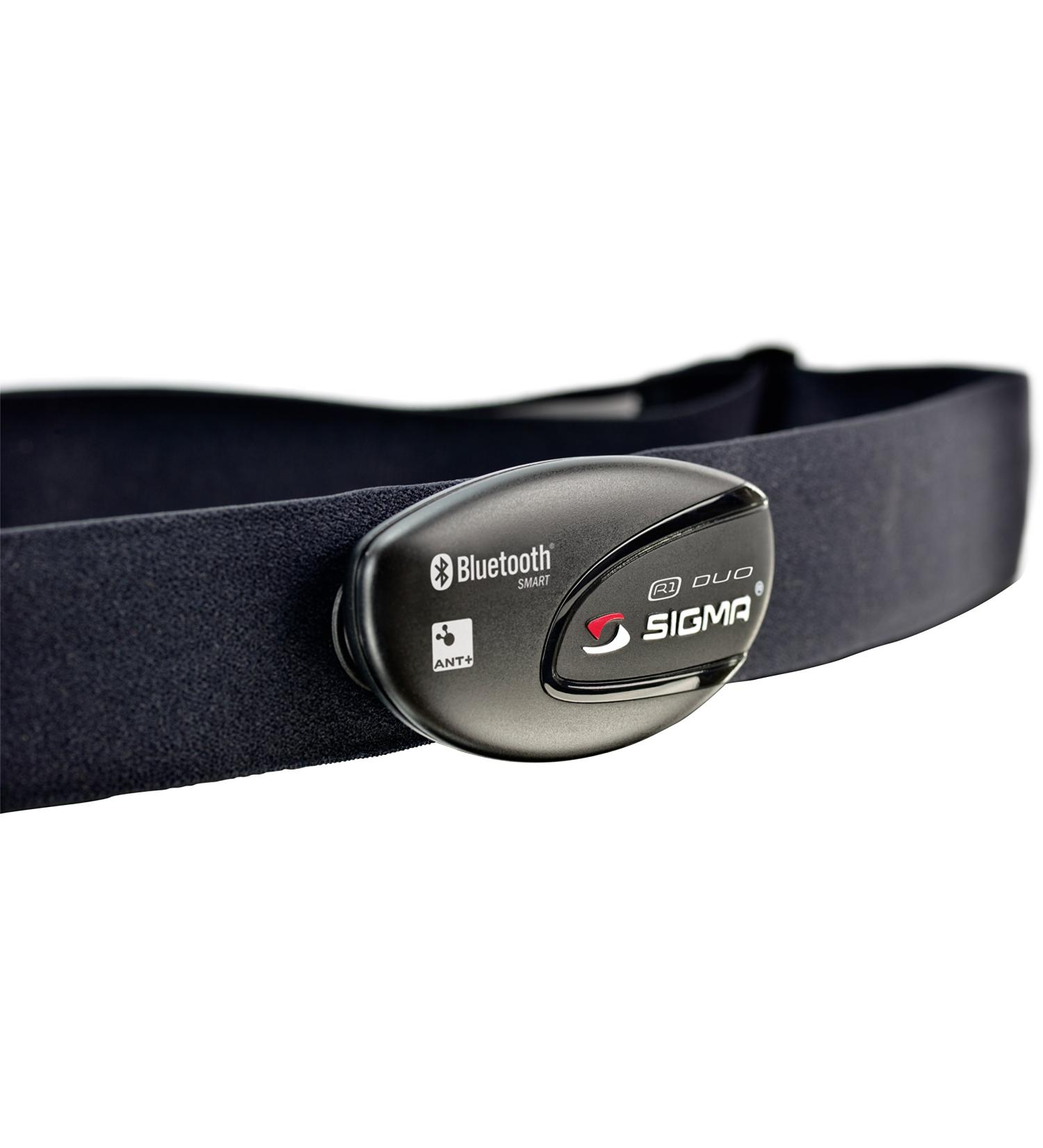 Sigma Sport R1 Duo Ant+ / Bluetooth Smart heart rate transmitter with Comfortex strap