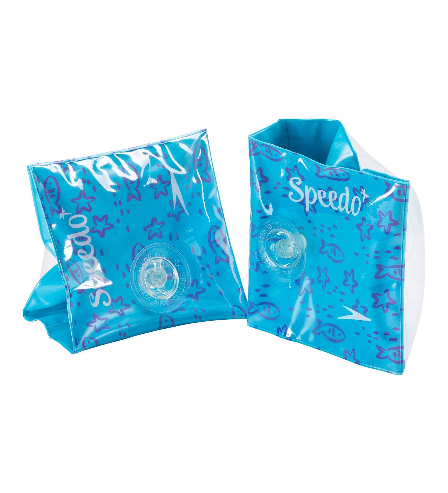 Speedo Kids' Vinyl Arm Bands - Ice Blue/Grape | Begin to Swim | One Size - Buy Online on GoSupps.com