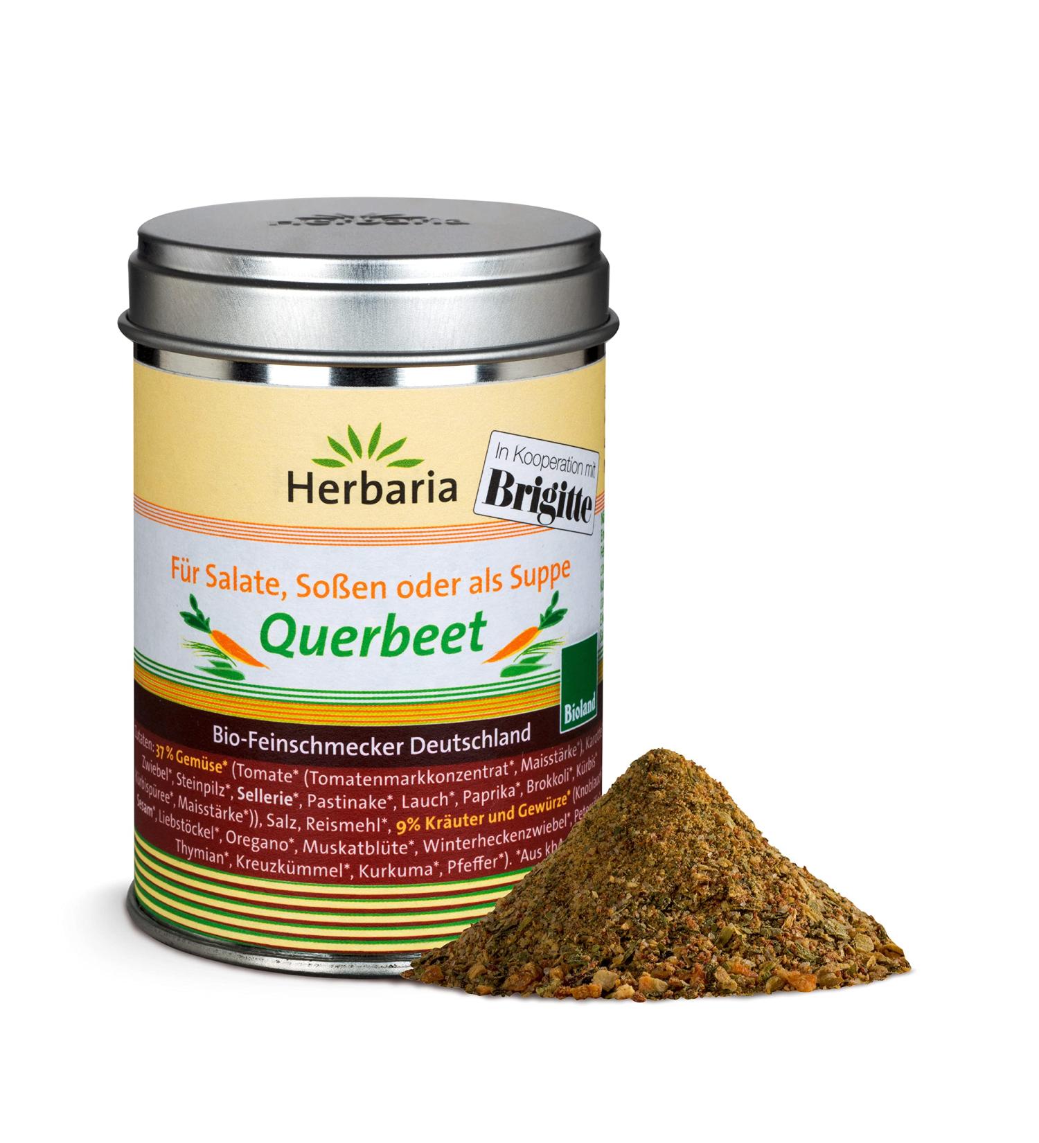 Herbaria Querbeet Organic Bioland M-Can (6 x 90g) - Premium International Shipping - Buy Online on GoSupps.com
