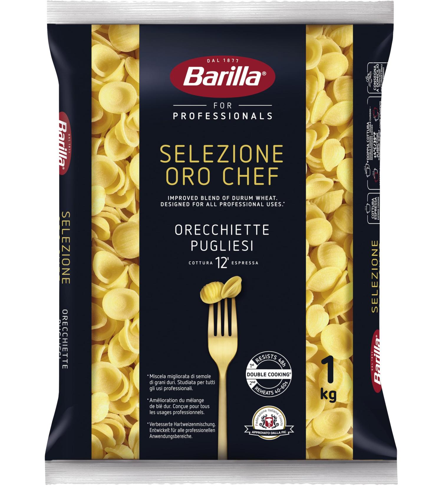  Barilla Barilla Selezione Oro Chef Orecchiette Pugliesi Pack of 9 (9 x 1 kg) - Buy Online on GoSupps.com