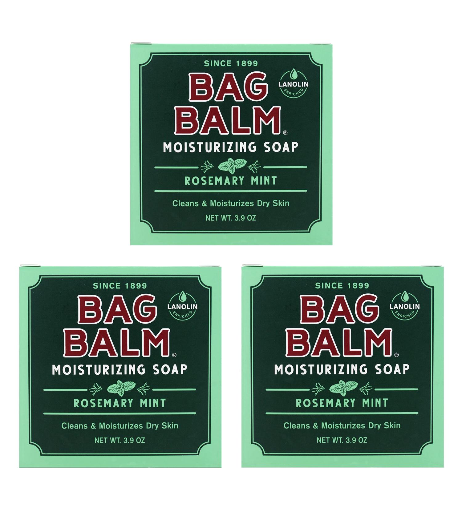 Vermont's Original Bag Balm Mega Moisturizing Soap 3 Pack - Hydrating and Nourishing Formula - Buy Online on GoSupps.com
