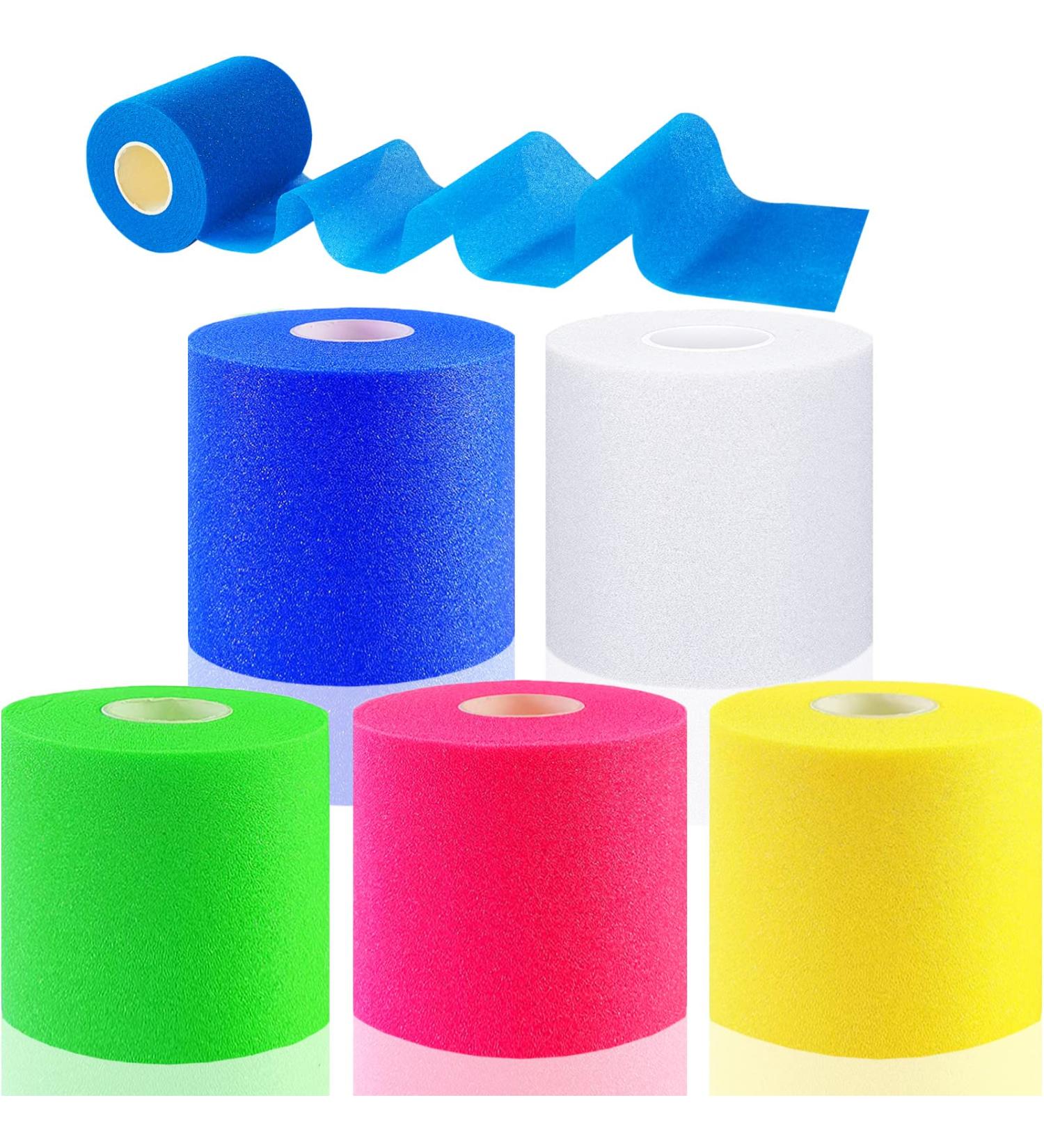 5 Pieces Athletic Foam Underwrap Tape | Pre-wrap Roll for Elbows, Wrists, Hands, Knees, Ankles - Buy Online on GoSupps.com
