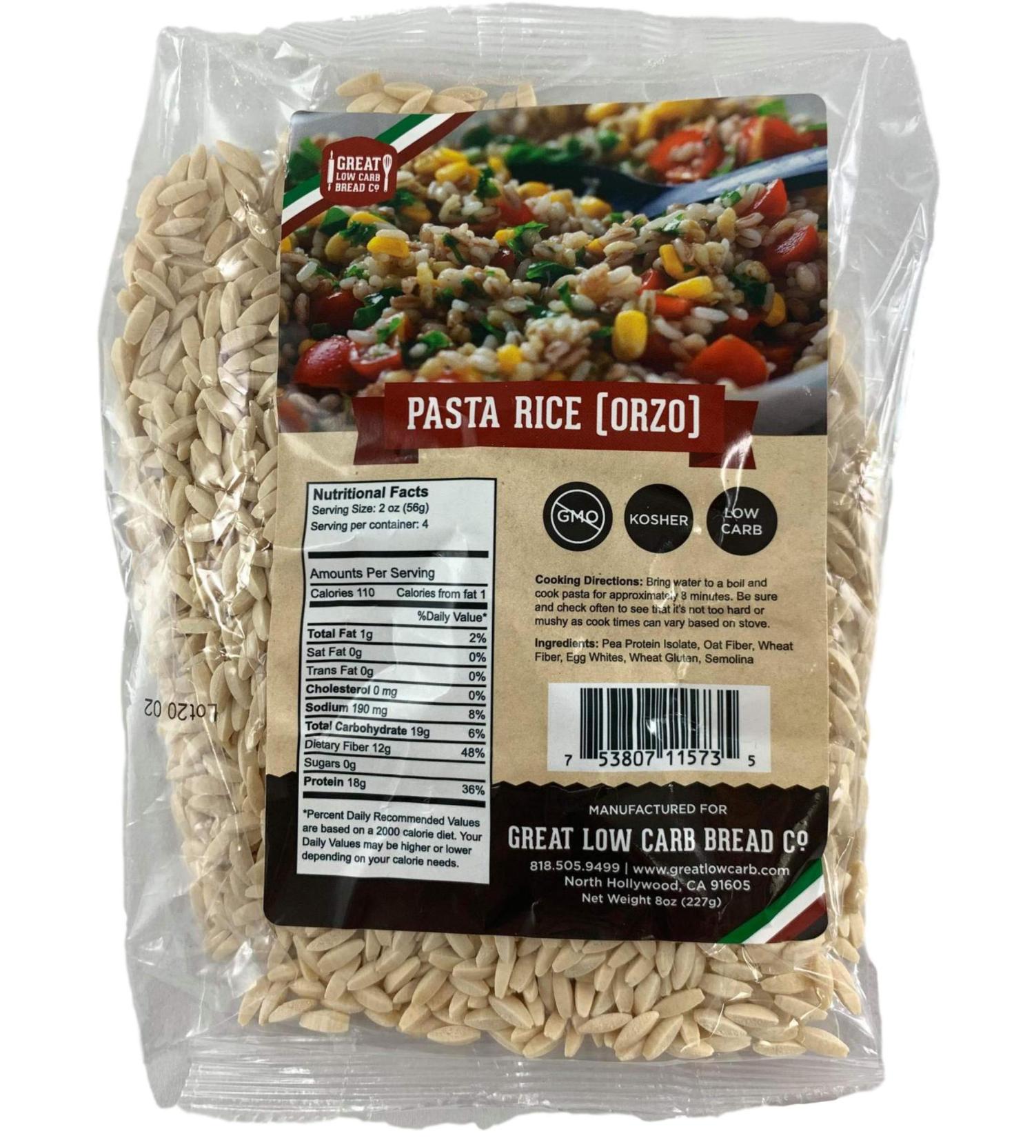 Great Low Carb Bread Co. Keto Pasta Rice Noodles - 8 Ounce Pack - Buy Online on GoSupps.com
