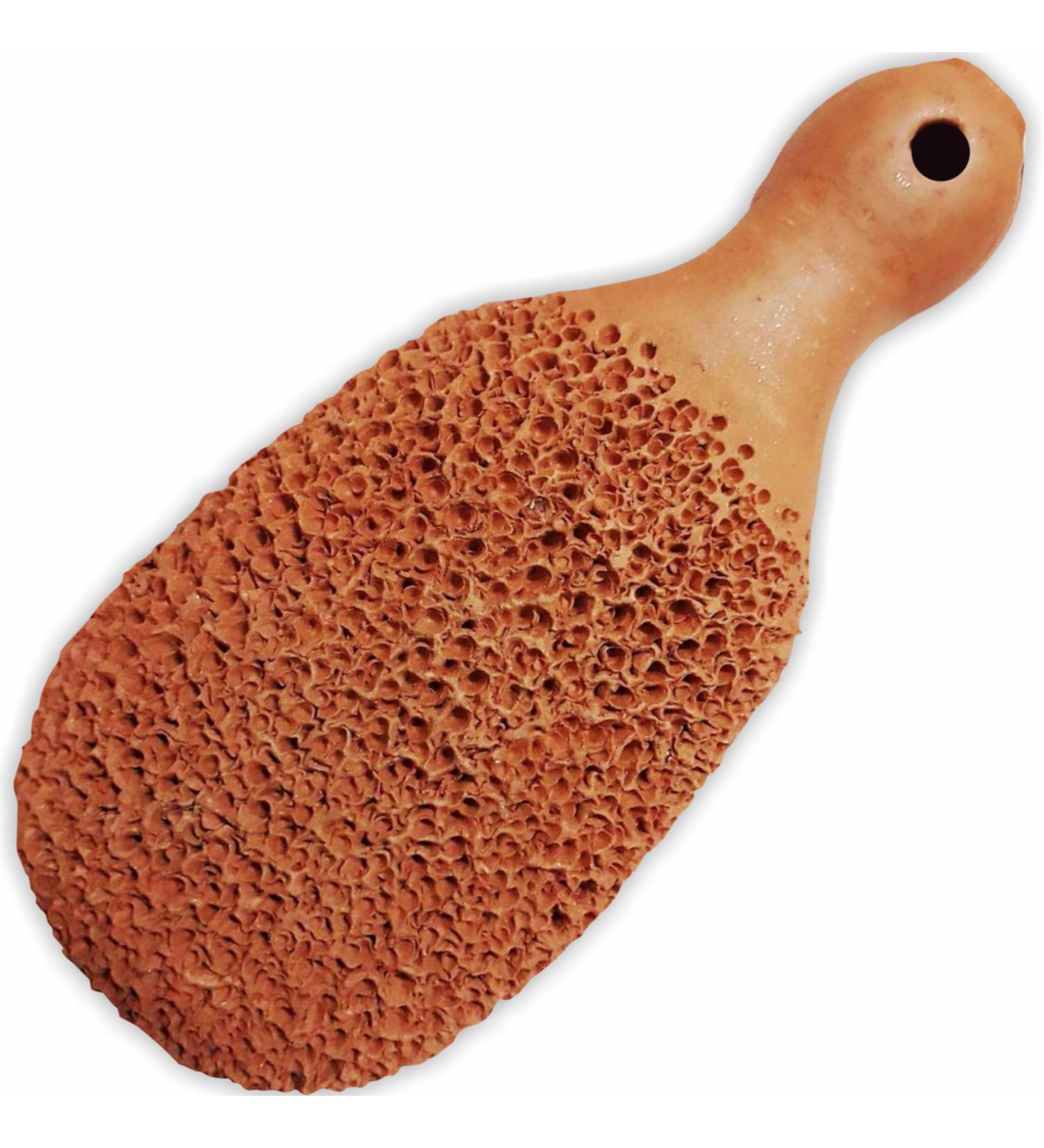 Natural Terra-Cotta Pumice Stone for Feet - Exfoliator Scrubber & Callus Remover | Smooth Rough Skin - Buy Online on GoSupps.com
