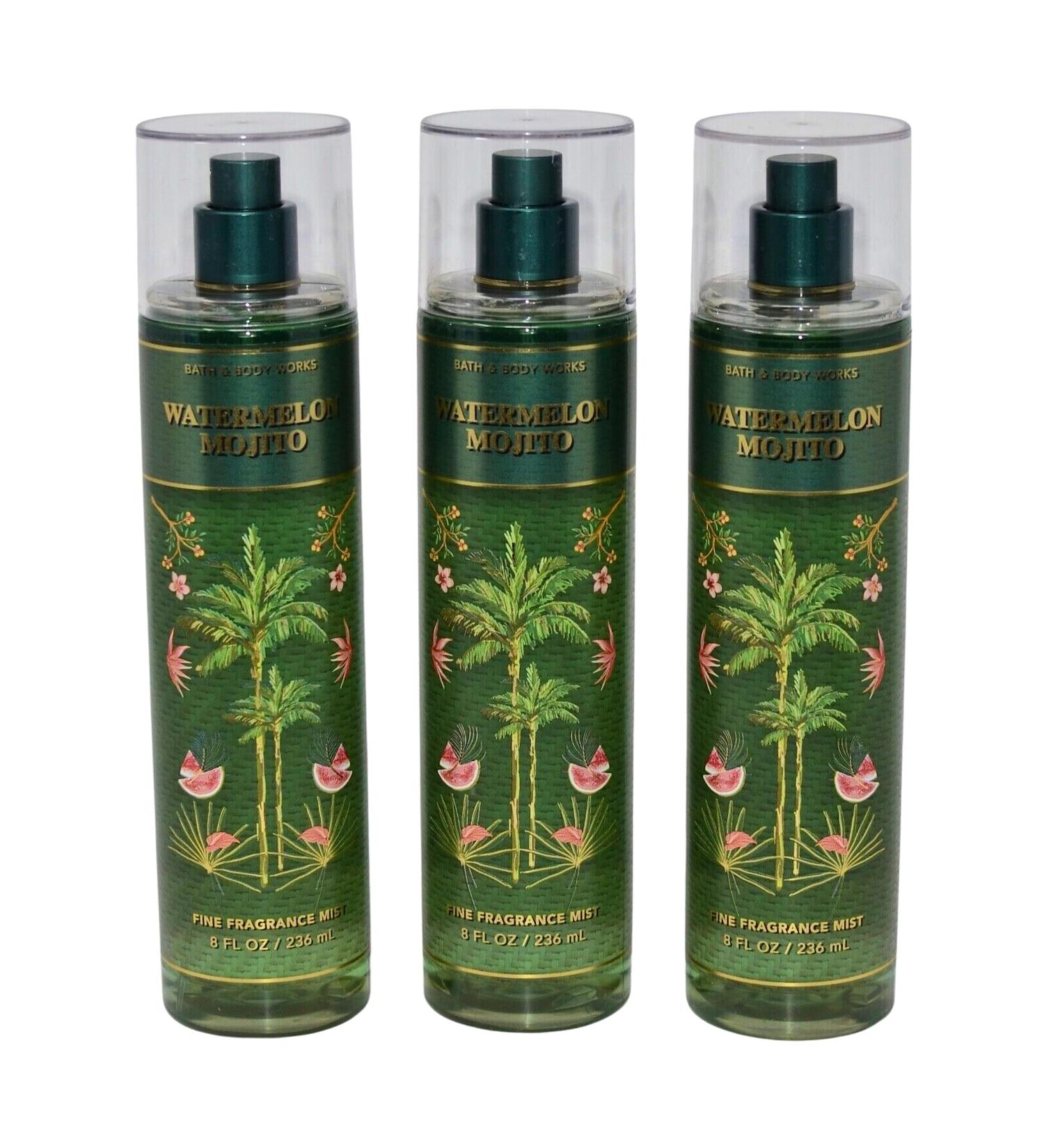 Bath & Body Works Fragrance Mist 3-Pack 8oz Each (Watermelon Mojito)