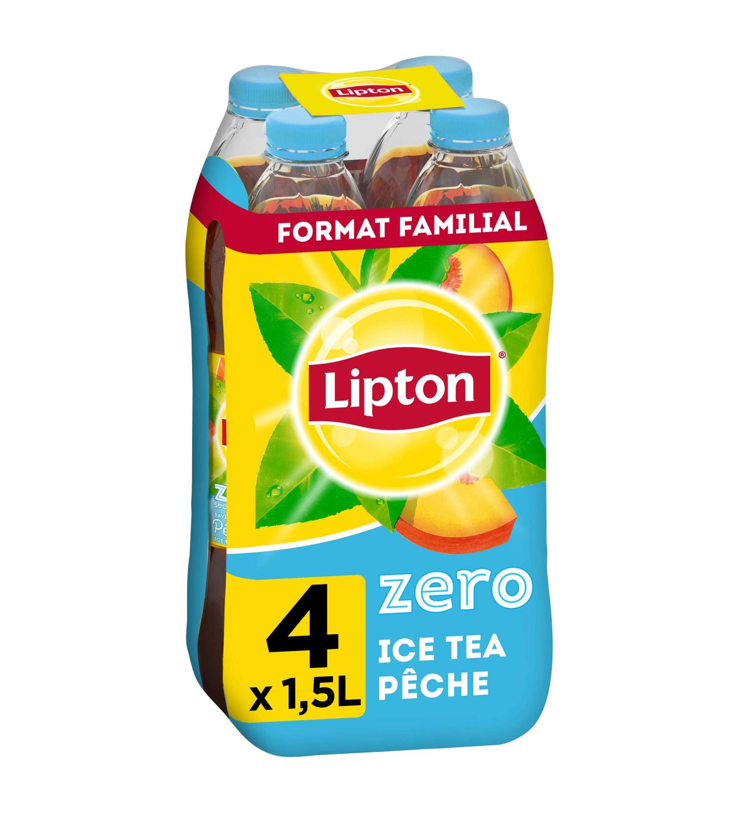 Lipton Ice Tea Th Glac Saveur P che Z ro Sucres 4 x 1 5 L - Buy Online on GoSupps.com