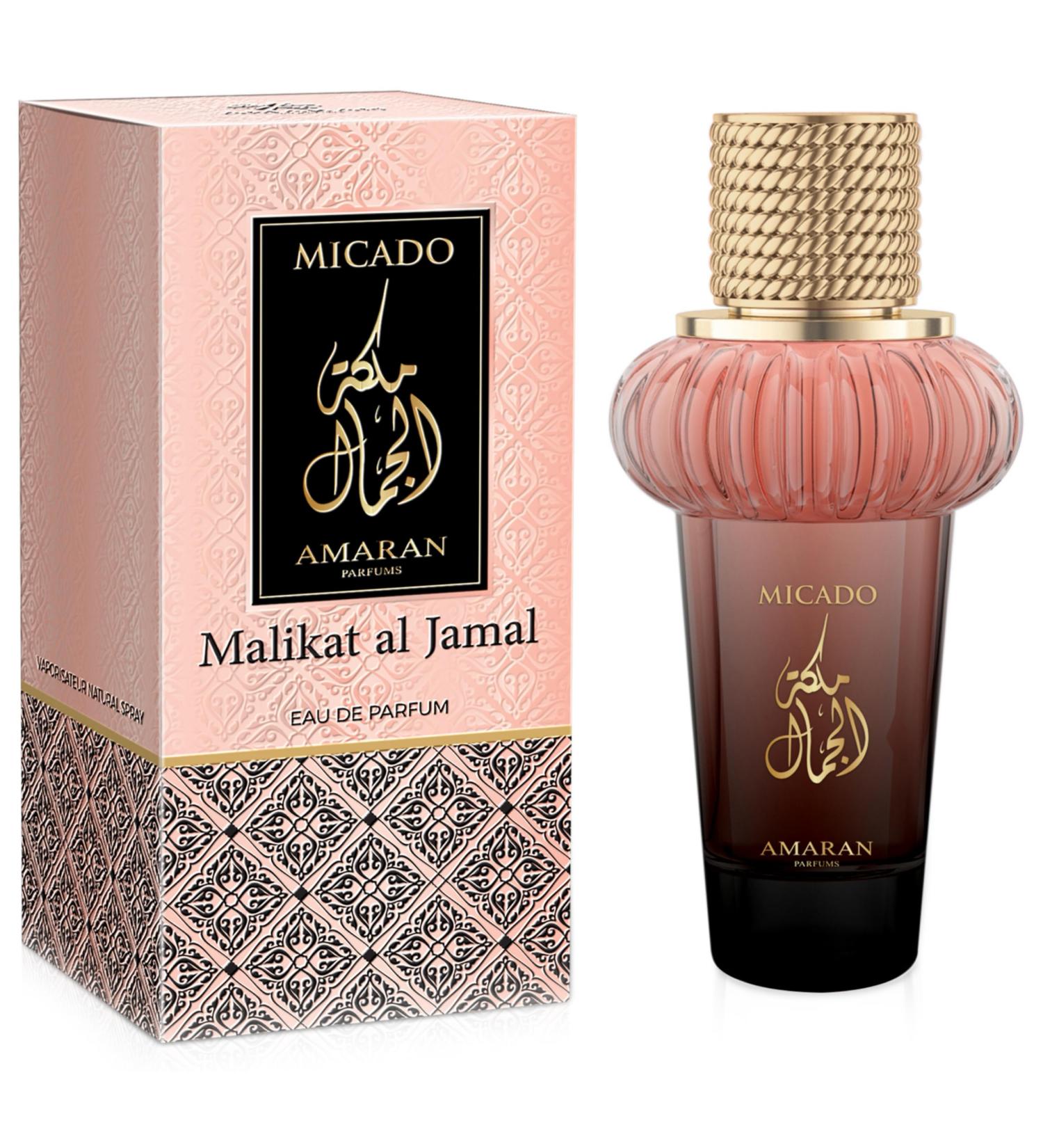 AMARAN Micado Malikat al Jamal Women s Eau de Parfum (EDP) 3.4 FL. Oz (100ml) Women s Perfume with Notes of Nutmeg Litchi Rhubarb Bergamot Turkish Rose Petalia Vanilla Peony Musk Cashmeran - Buy Online on GoSupps.com