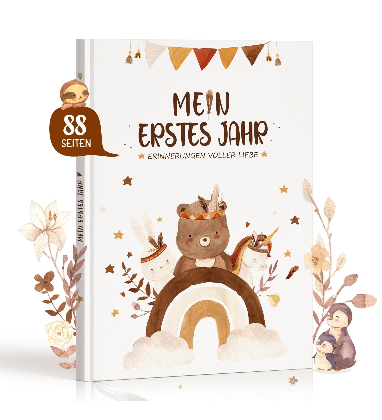 Buy My First Year Baby Diary - Boho Baby Album for Boys & Girls | Memory Book & Photo Album Gift - Buy Online on GoSupps.com