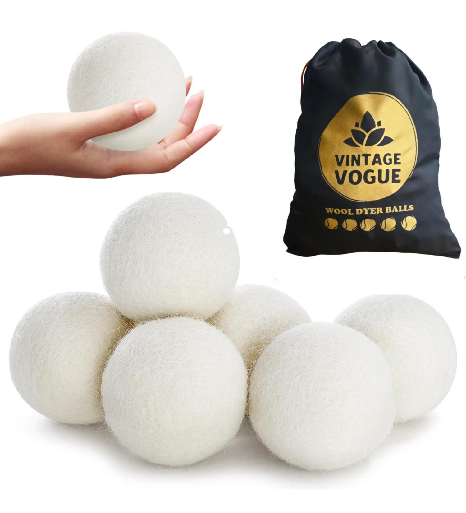 Buy XL Wool Dryer Balls 4-Pack - 100% Chemical-Free New Zealand Fabric Softener | Award-Winning Natural Laundry Balls | Add Essential Oils for Freshness - Buy Online on GoSupps.com