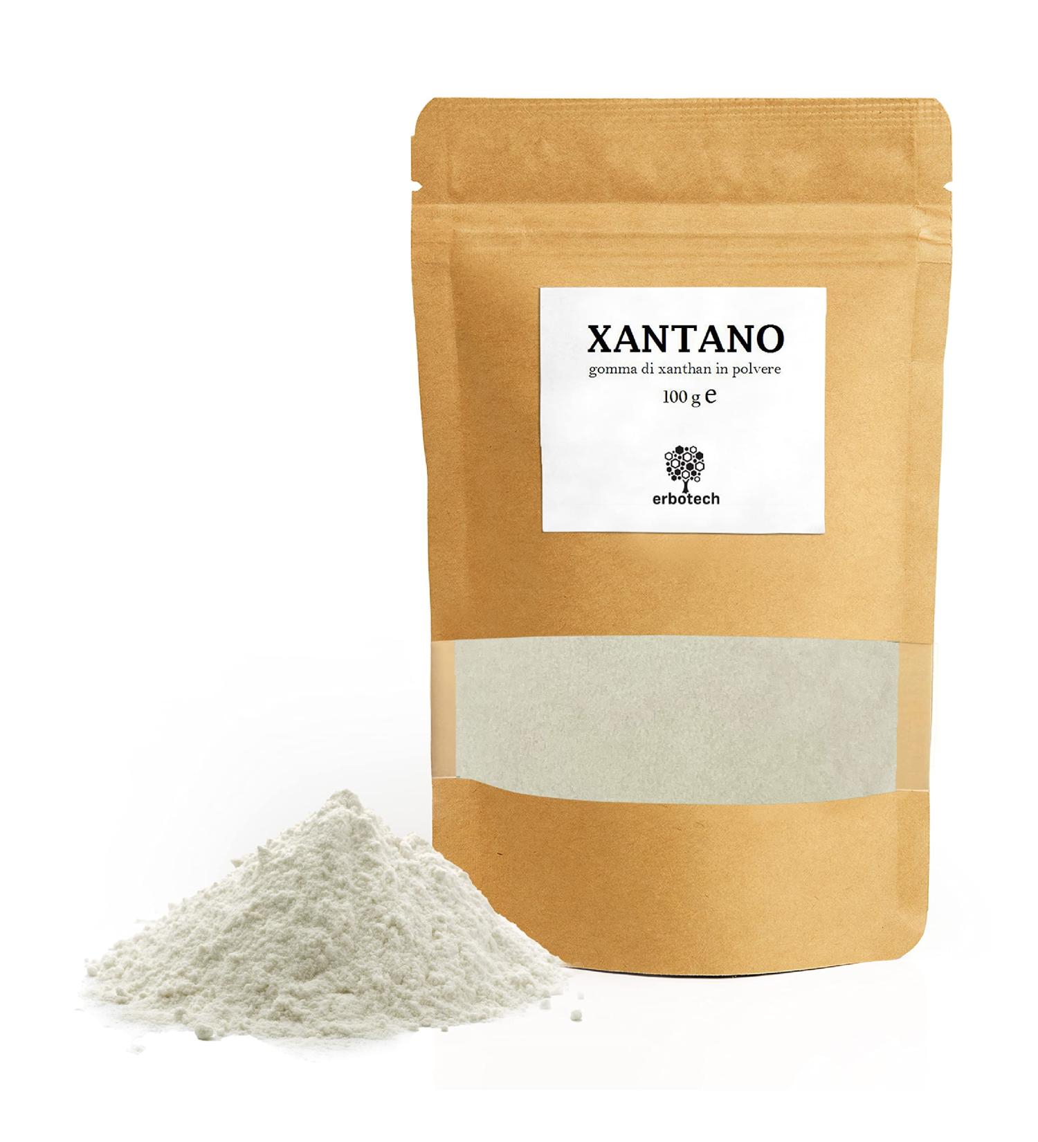 Erbotech Xanthan Powder 100g - 100% Pure Thickening Agent for Ice Cream Sauces & Dough - Gluten-Free Vegan Halal & Kosher - Buy Online on GoSupps.com