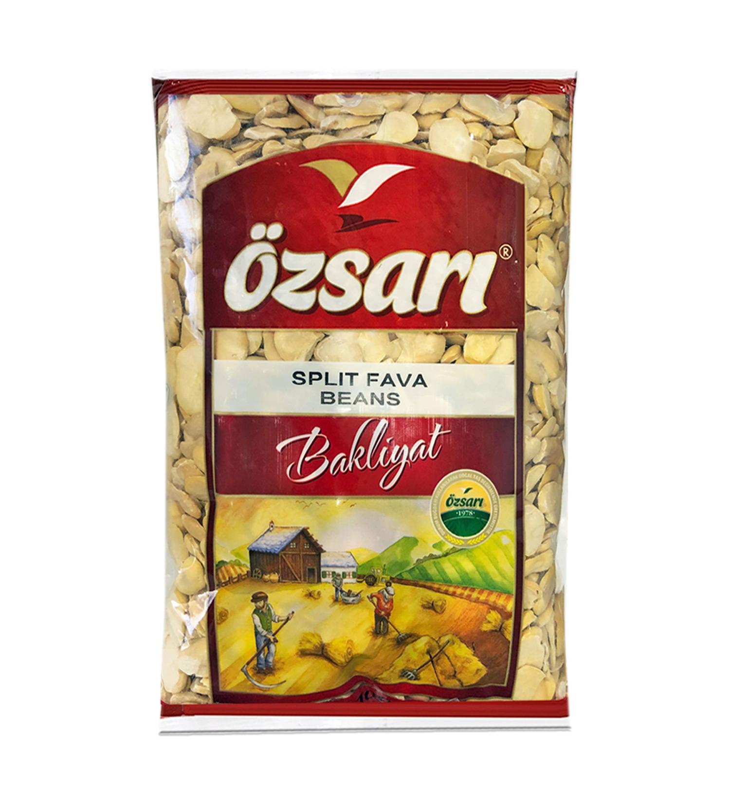 Ozsari - Broad Split Fava Beans, 1000g (2.2 Lb)