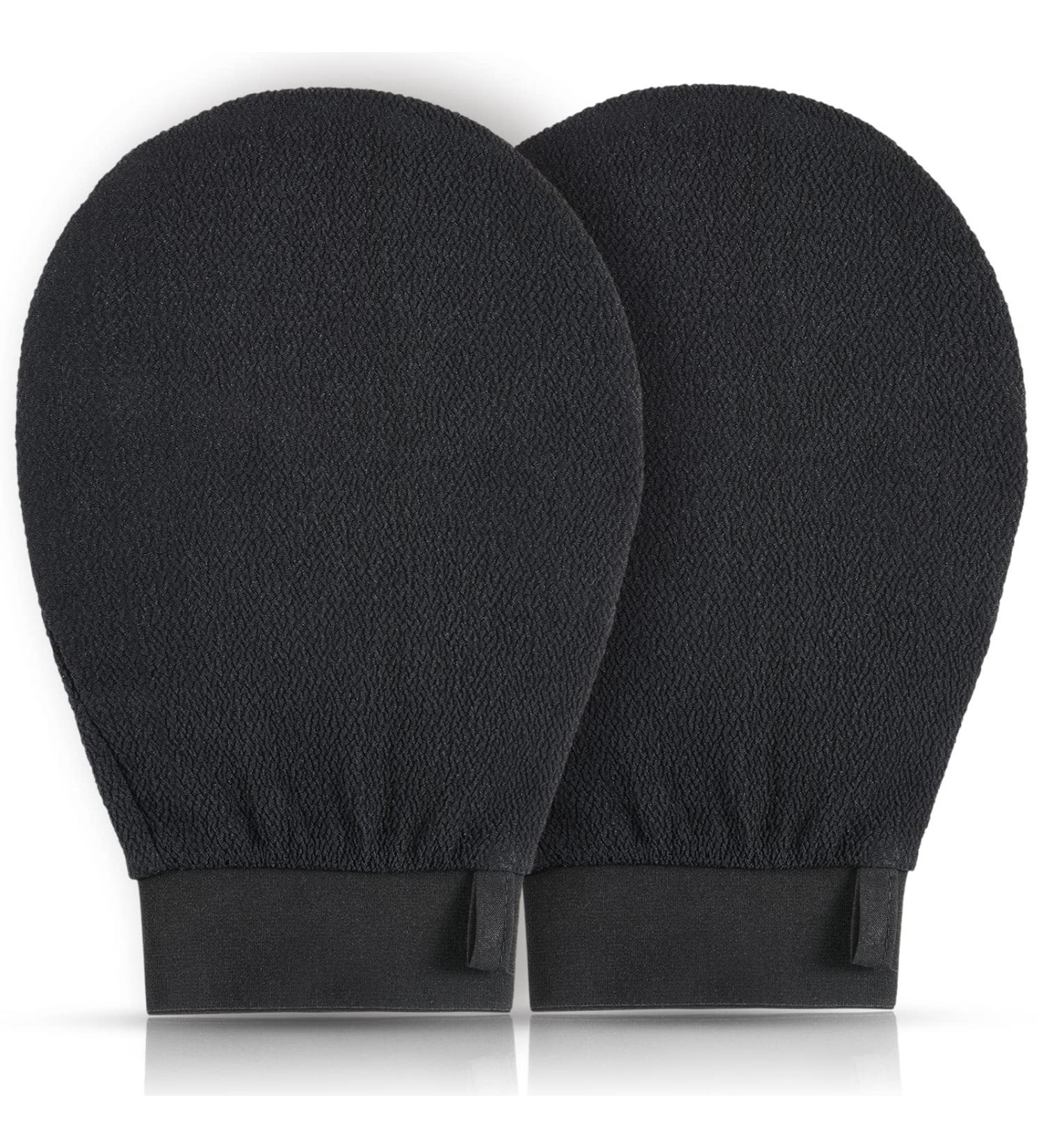 Moohemoo Deep Exfoliating Glove 2PCS - Body Scrubber for Shower, Dead Skin Remover, Spray Tan Removal - Exfoliator Mitt for Keratosis Pilaris - Buy Online on GoSupps.com