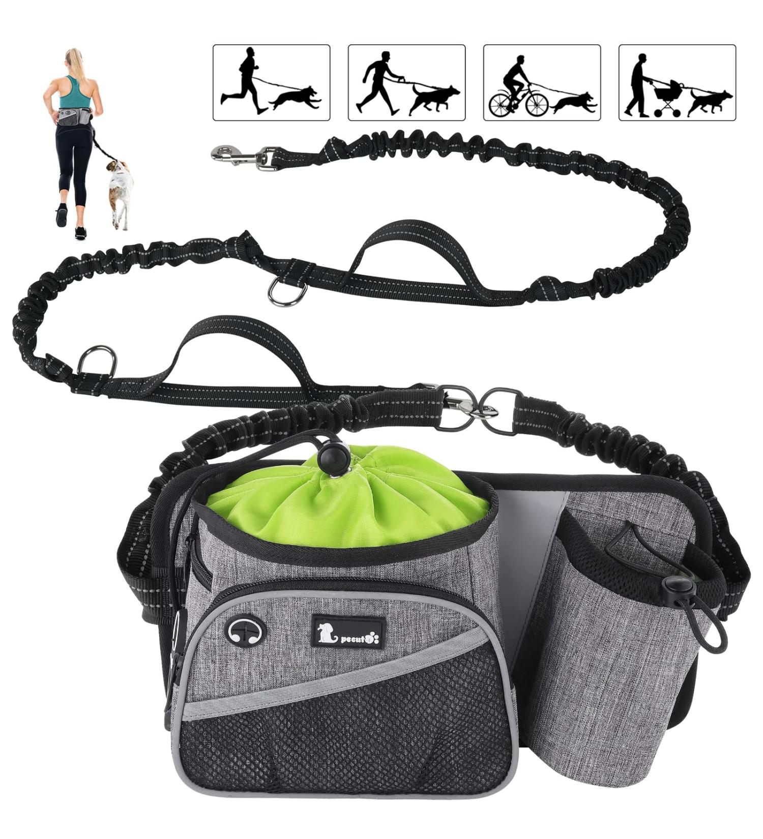 Premium Jogging Leash for Dogs - Elastic Buffer & Reflective Design for Hands-Free Running | Ideal for Medium & Large Breeds | Up to 110kg Capacity - Buy Online on GoSupps.com
