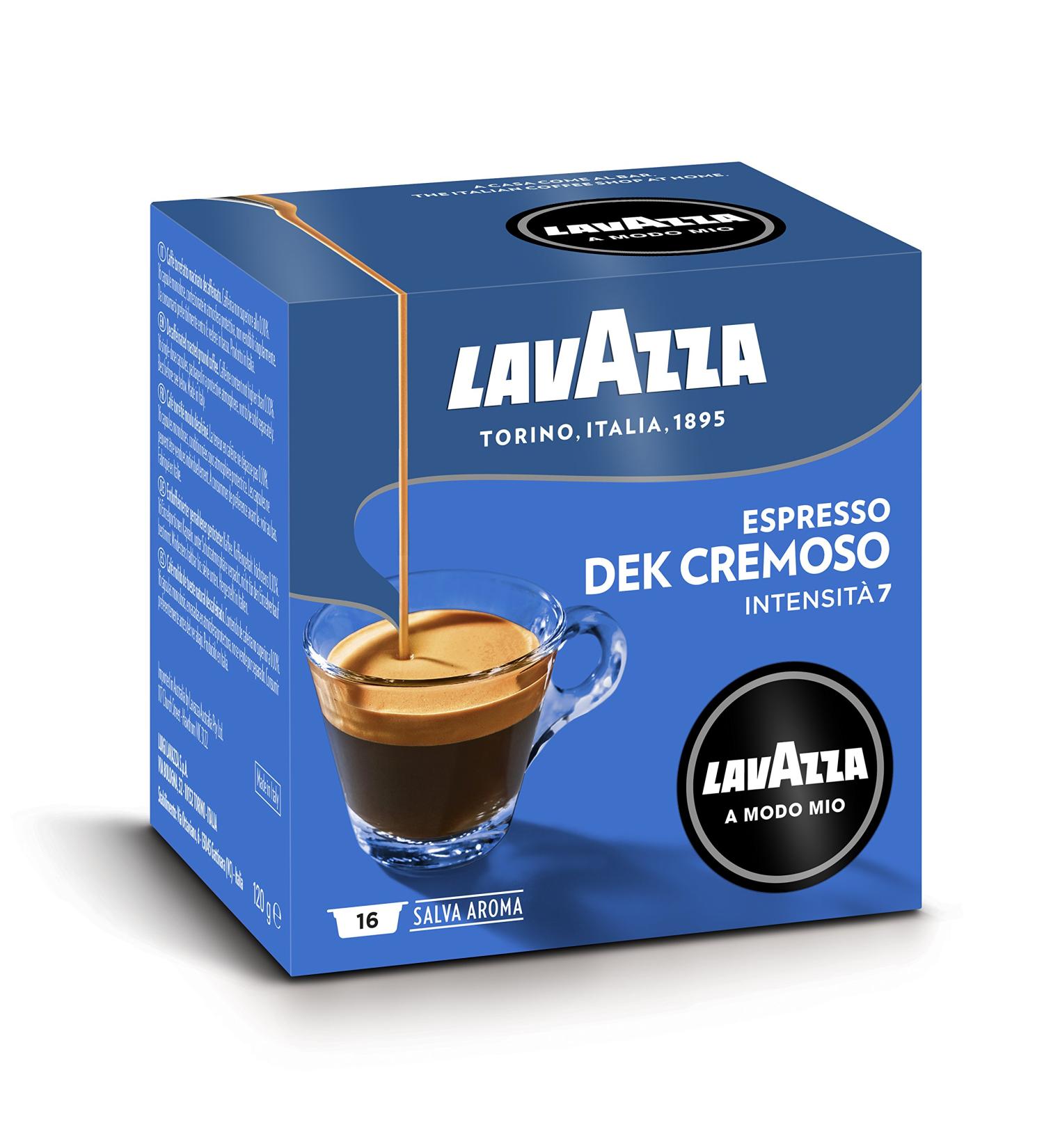  Lavazza Lavazza Capsules de caf A Modo Mio Espresso Dek Cremoso - Lot de 64 capsules - Buy Online on GoSupps.com
