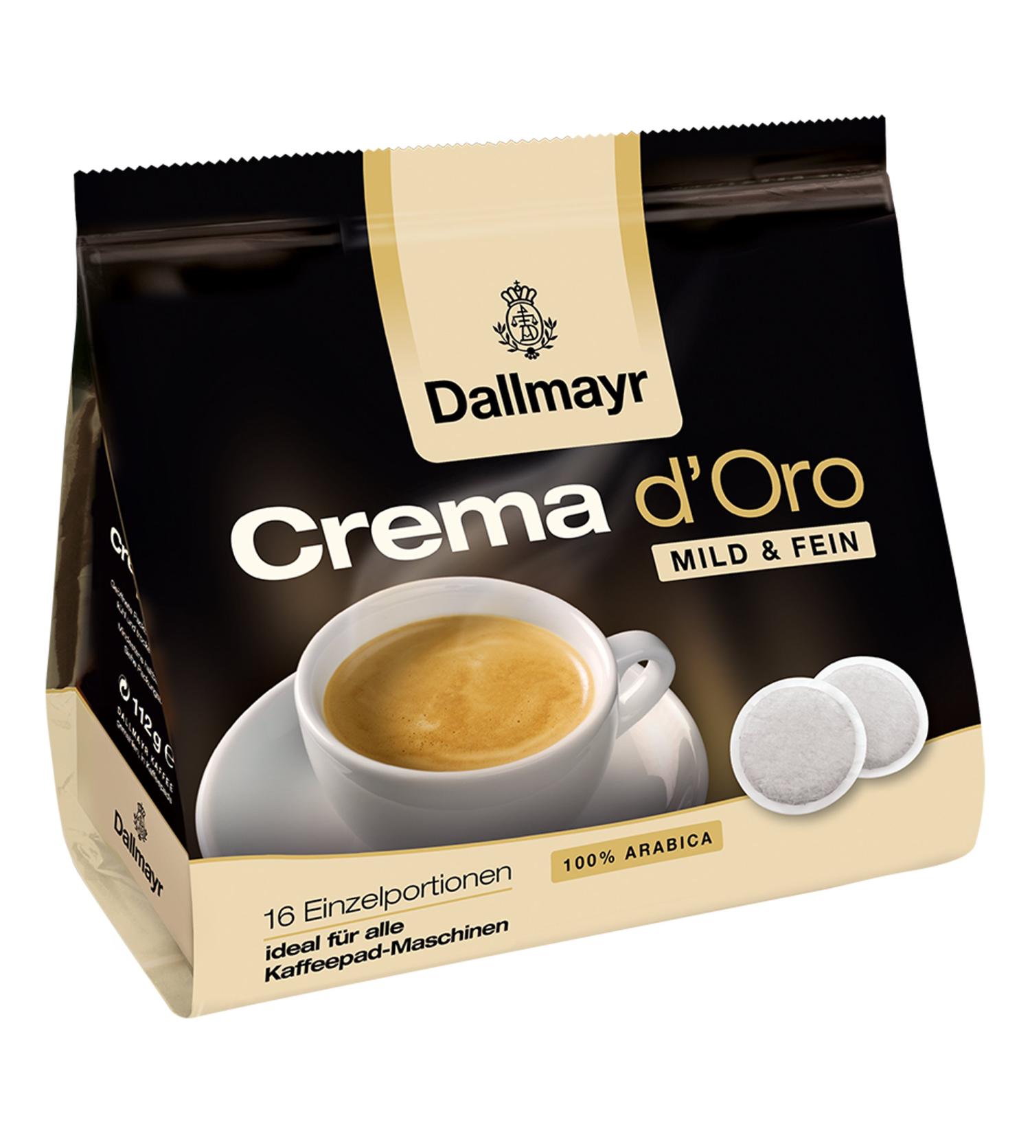 Dallmayr Dallmayr Pack of 16 Velvet Coffee Pods Cr me d'Oro Soft & Fine