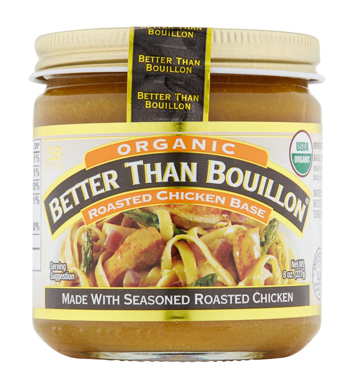 Organic Roasted Chicken Base - USDA Organic | 8-Ounce Jar | 38 Servings - Better Than Bouillon - Buy Online on GoSupps.com
